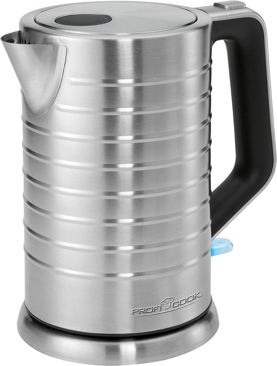 Wasserkocher kabellose 1119, PC-WKS drehbare 2200 Technik W, und Steckverbindung durch ProfiCook 1,7 Handhabung l, Einfache 360°