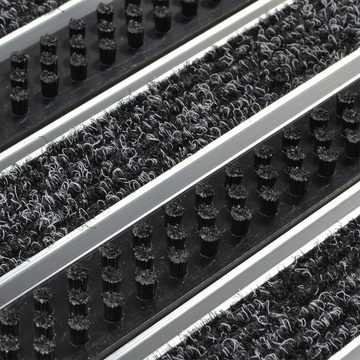 Fußmatte Alu-Türmatte Optimum Mat Textilfaser-Rips Bürsten, Floordirekt, Höhe: 20 mm