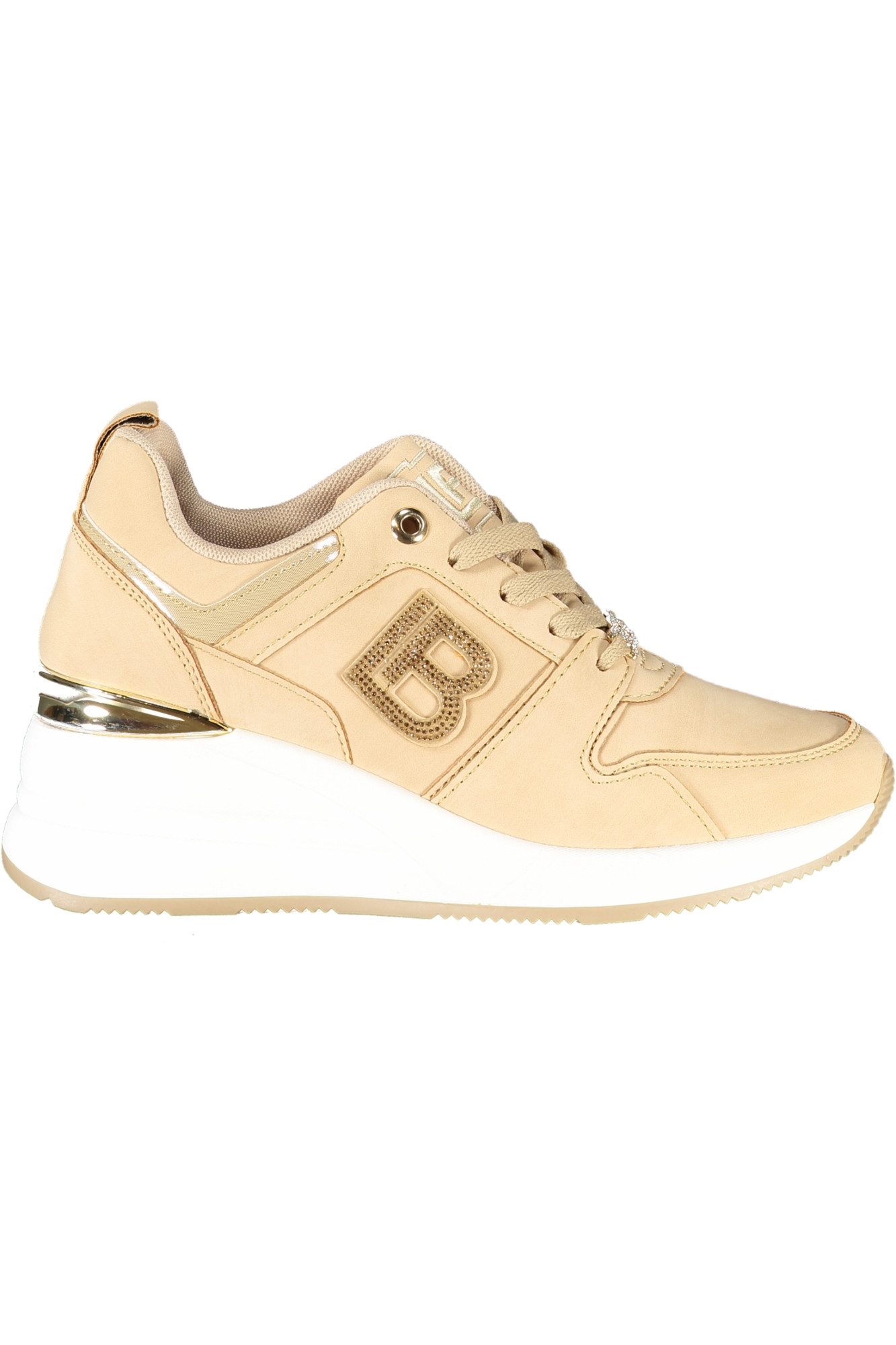 Laura Biagiotti Кроссовки Bequeme beige Damensneaker mit Strass und Plateau