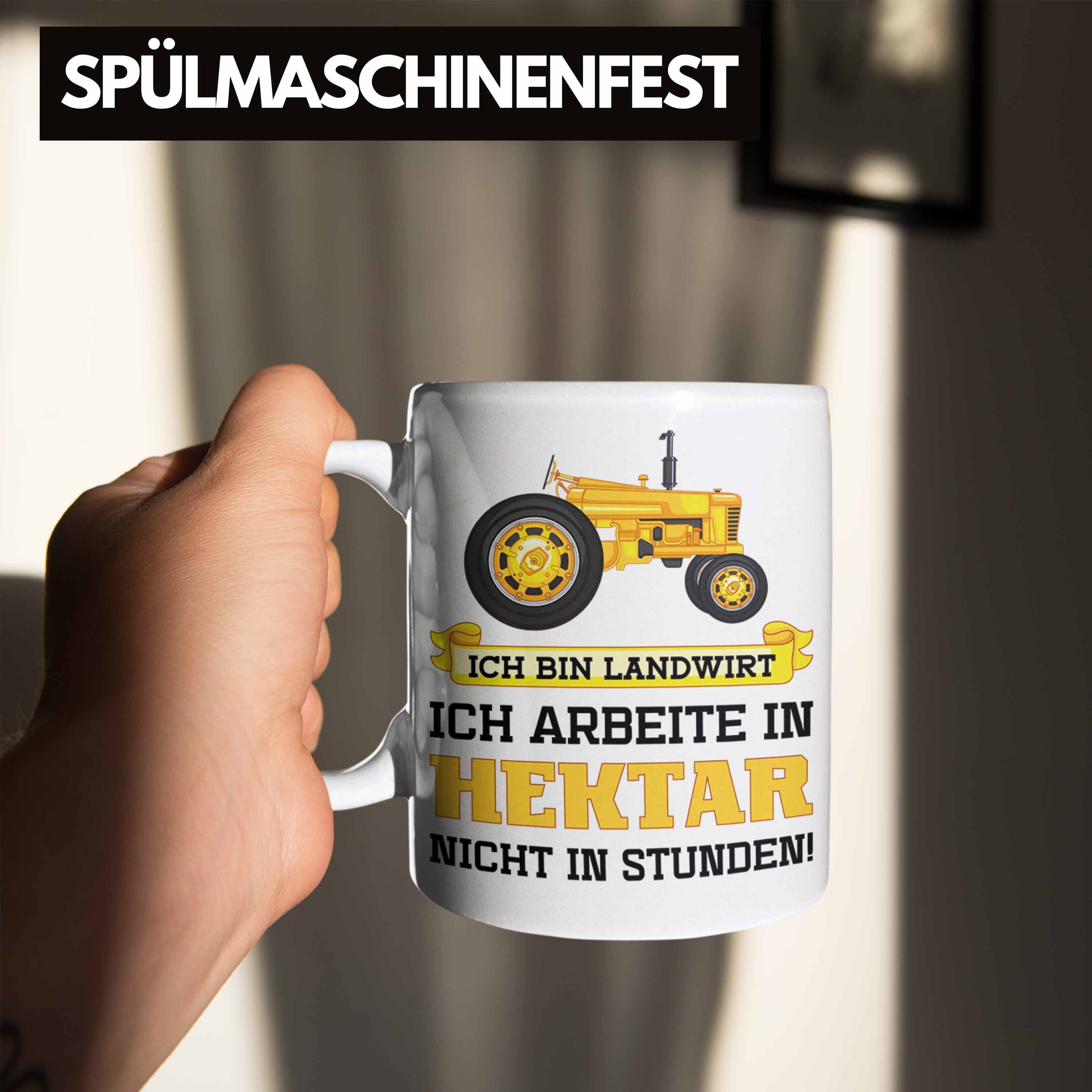 Tasse Trendation Landwirtschaft - Männer Kaffeetasse Trendation Spruch Geschenk Weiss Landwirt Tasse Geschenke Traktor für