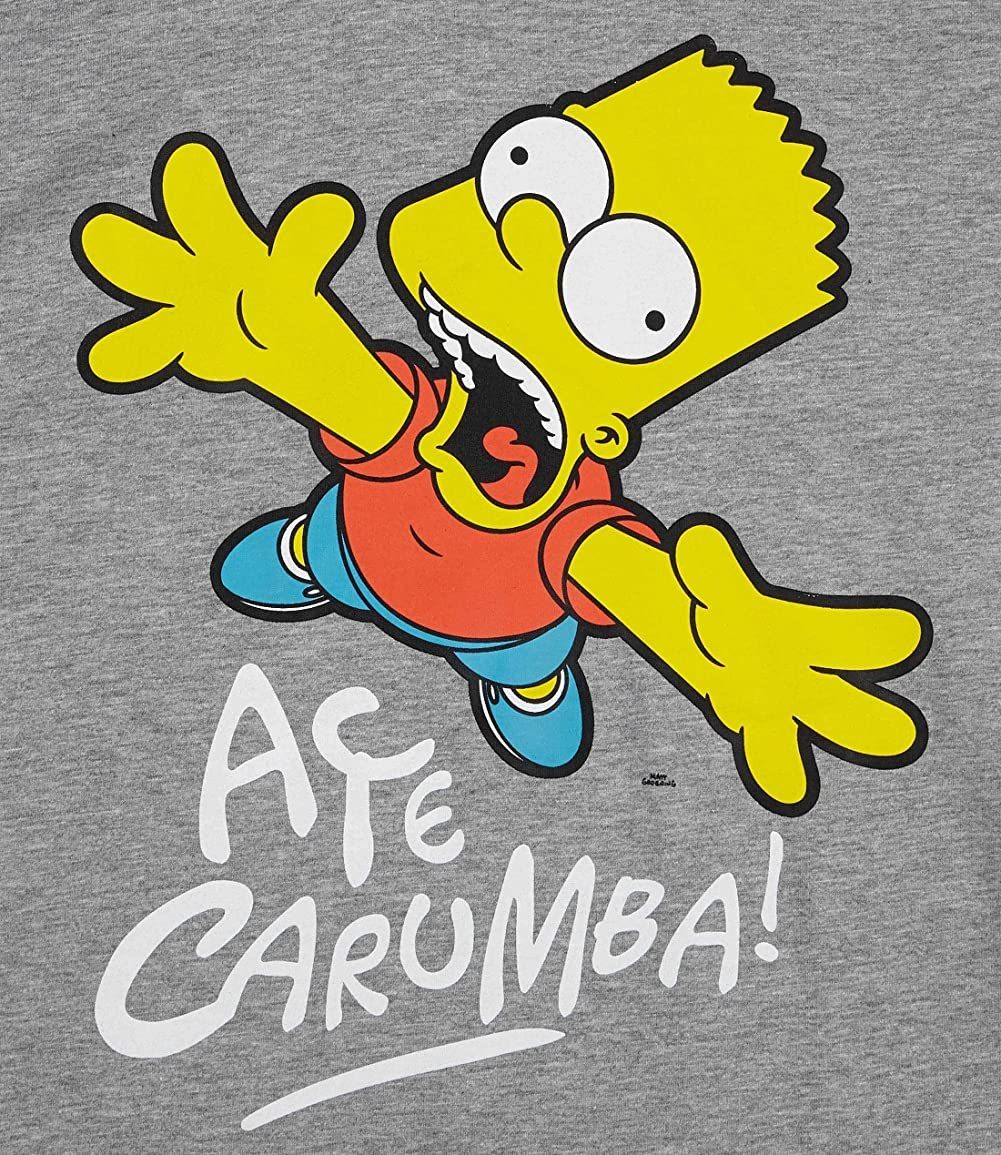 The Simpsons Print-Shirt THE SIMPSONS T-Shirt Kinder und Jugendliche Ringer Jungen und Mädchen Gr. 128 140 152 164 für 8 10 12 14 Jahre