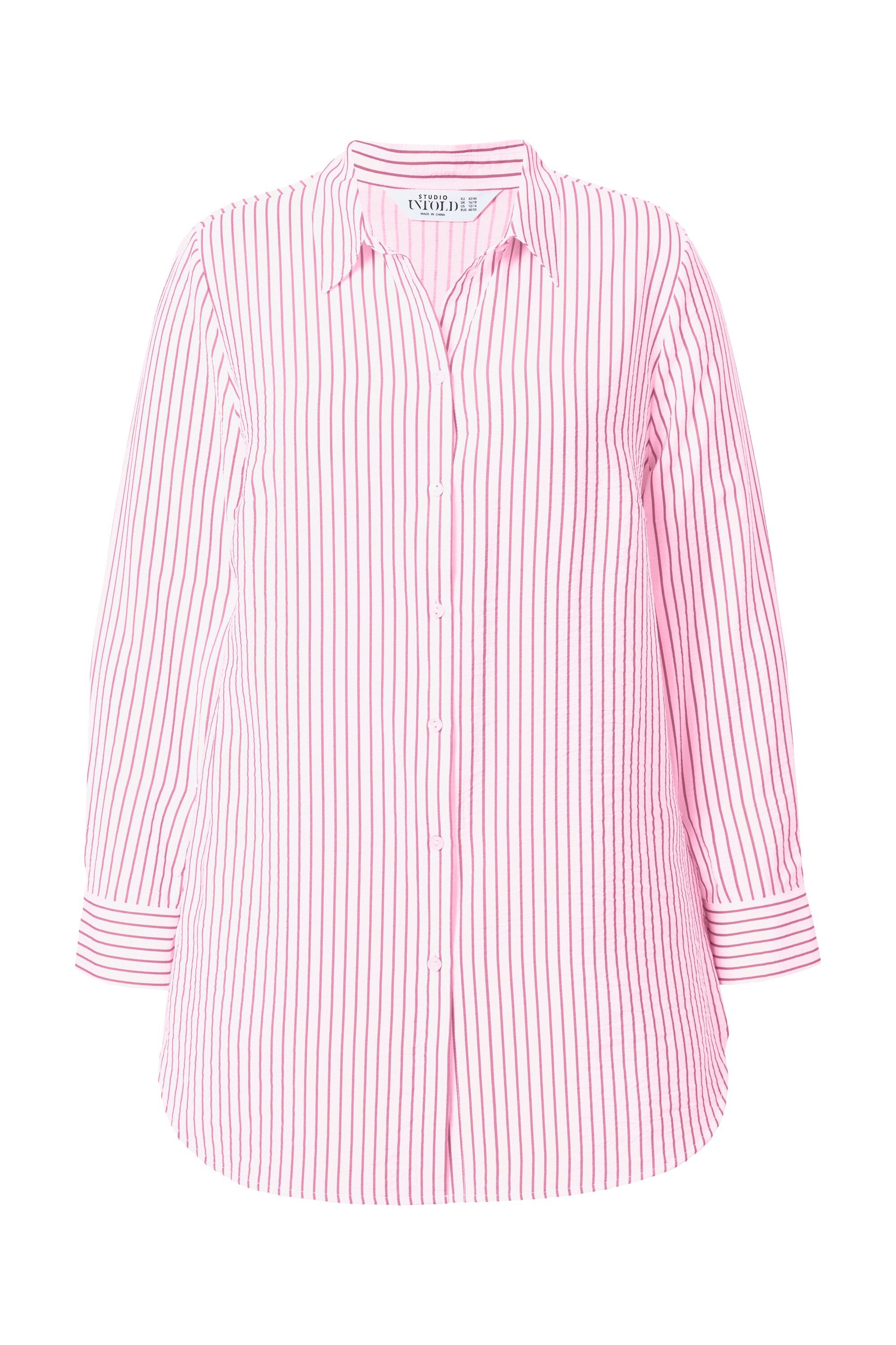 Studio Untold Hemdbluse Hemdbluse Straight Shape Streifen günstig online kaufen