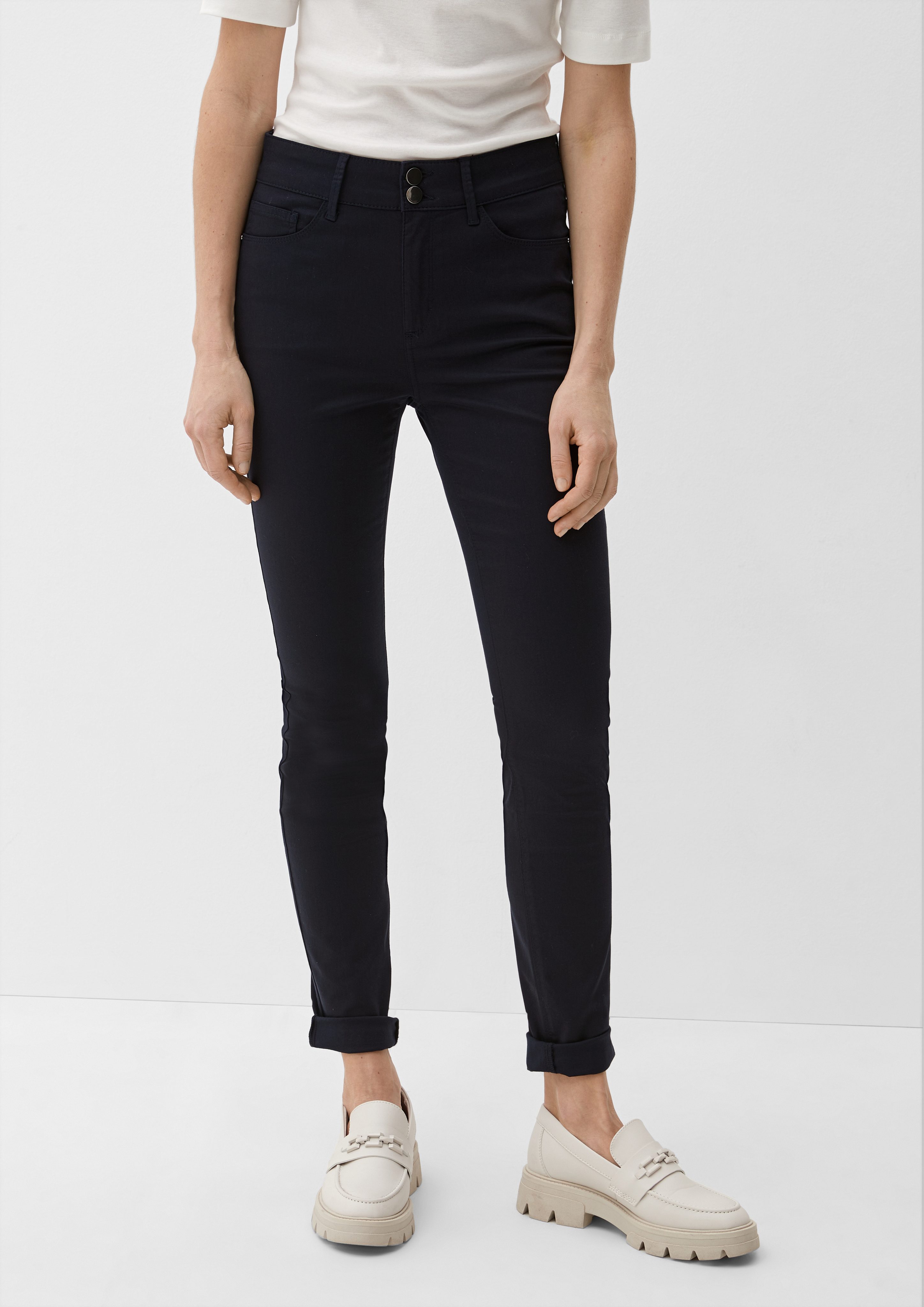 s.Oliver BLACK LABEL 5-Pocket-Jeans Ankle-Jeans Izabell / Skinny Fit / High Rise / Skinny Leg