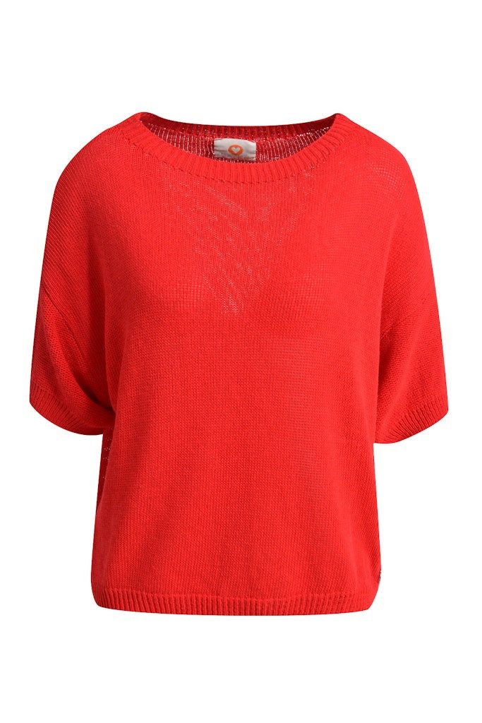 HeartKiss Strickpullover PULLOVER KNIT SHORT SLEEVES