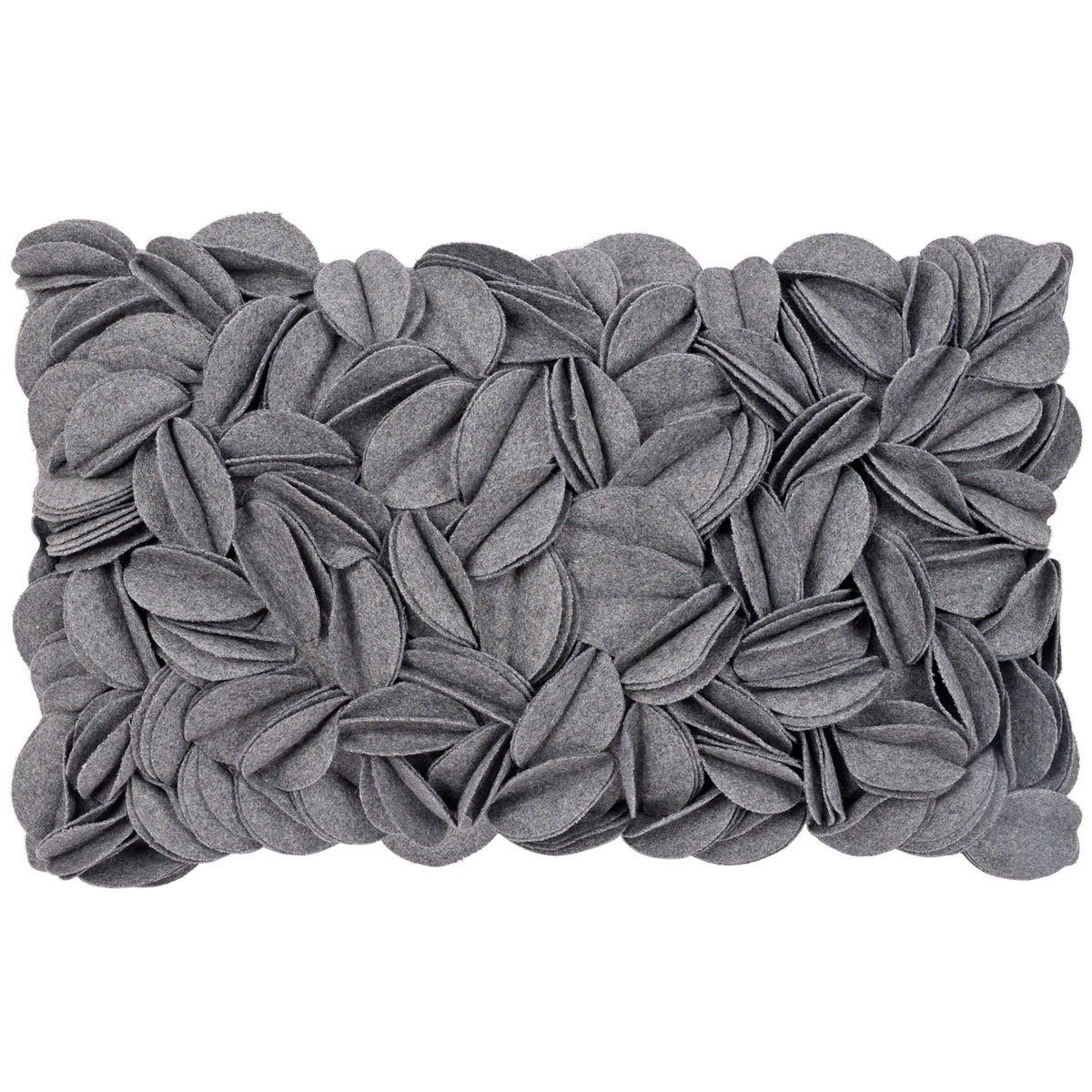 PAD Dekokissen Dorothy; Kissenhülle für Dekokissen, Zierkissen und Sofakissen, mit handgenähter Blütenapplikation