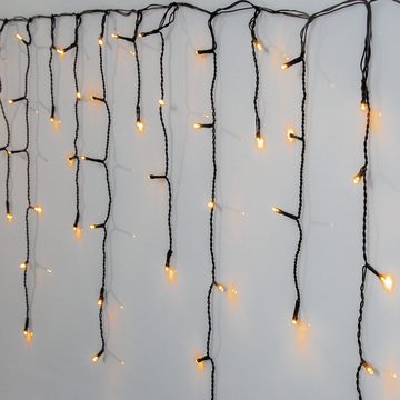 MARELIDA LED-Lichtervorhang LED Lichtvorhang Lichterkette Eisregen 240LED 5,9m Außen Weihnachten, 240-flammig