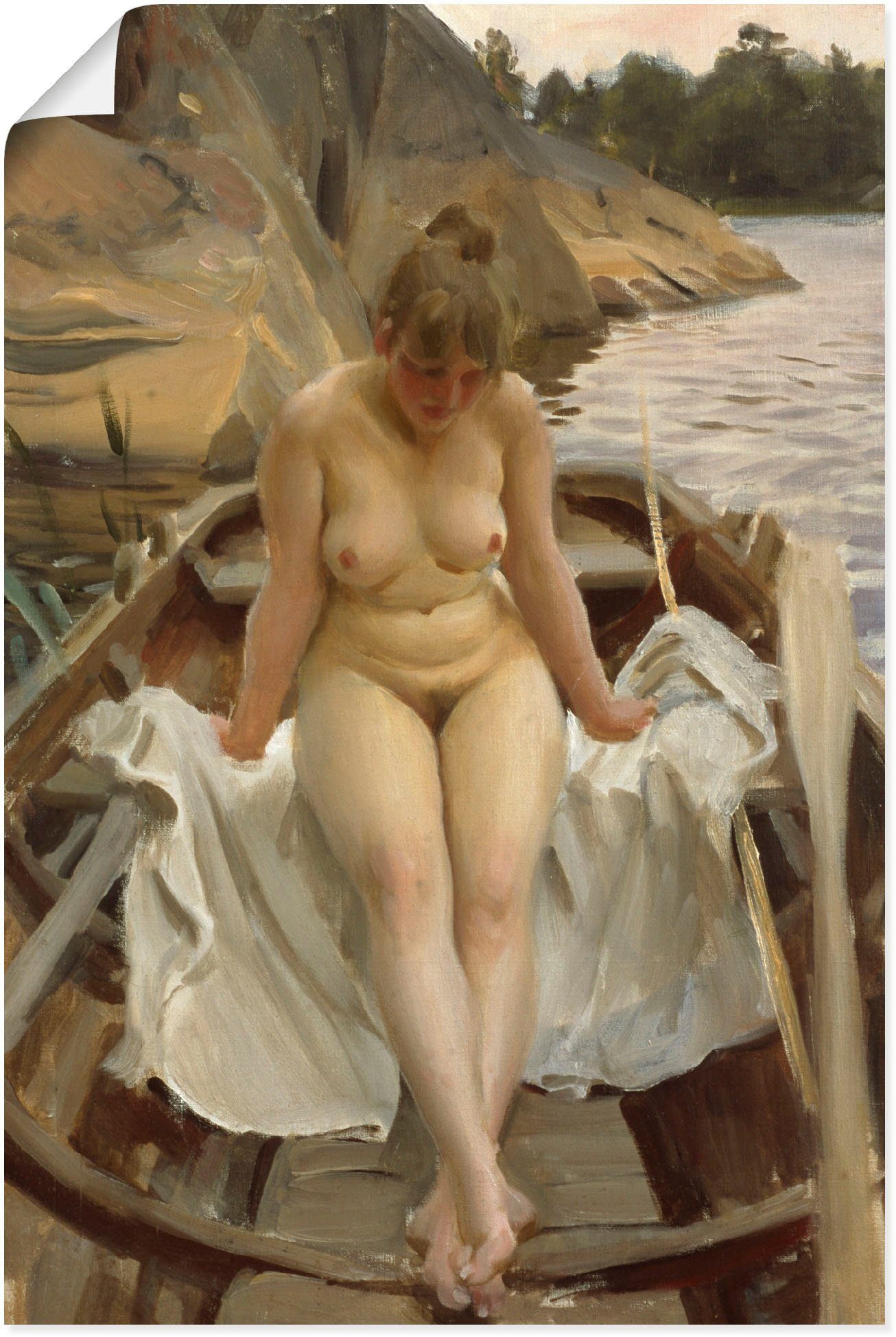 Artland Wandbild In Werners Ruderboot, Erotische günstig online kaufen