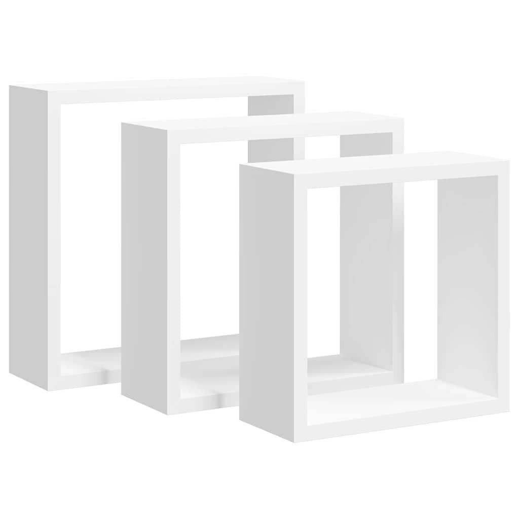 furnicato Regalwürfel 3er Set Würfelregale 30x10x30 cm in Weiß günstig online kaufen