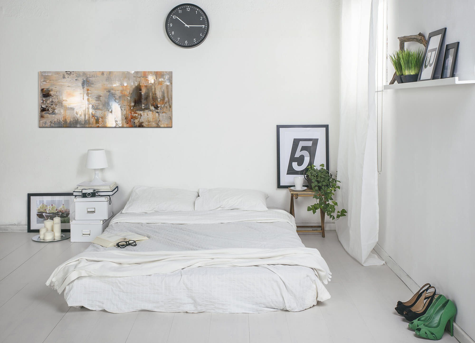 Sinus Art Leinwandbild Abstrakt Wandbild in verschiedenen Größen