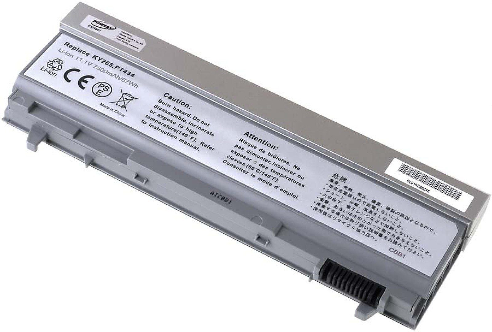 Powery Akku für Dell M4400 Precision mAh V) (11.1 7800 Laptop-Akku