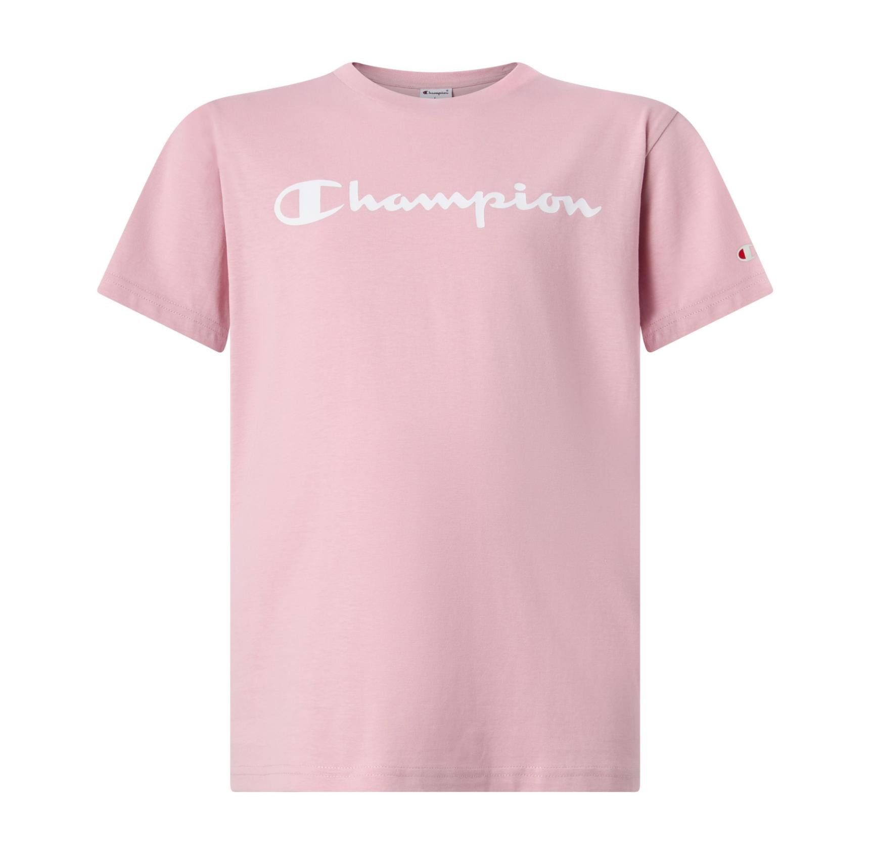 Champion T-Shirt T-Shirt für Kinder mit Script-Logo Rosa