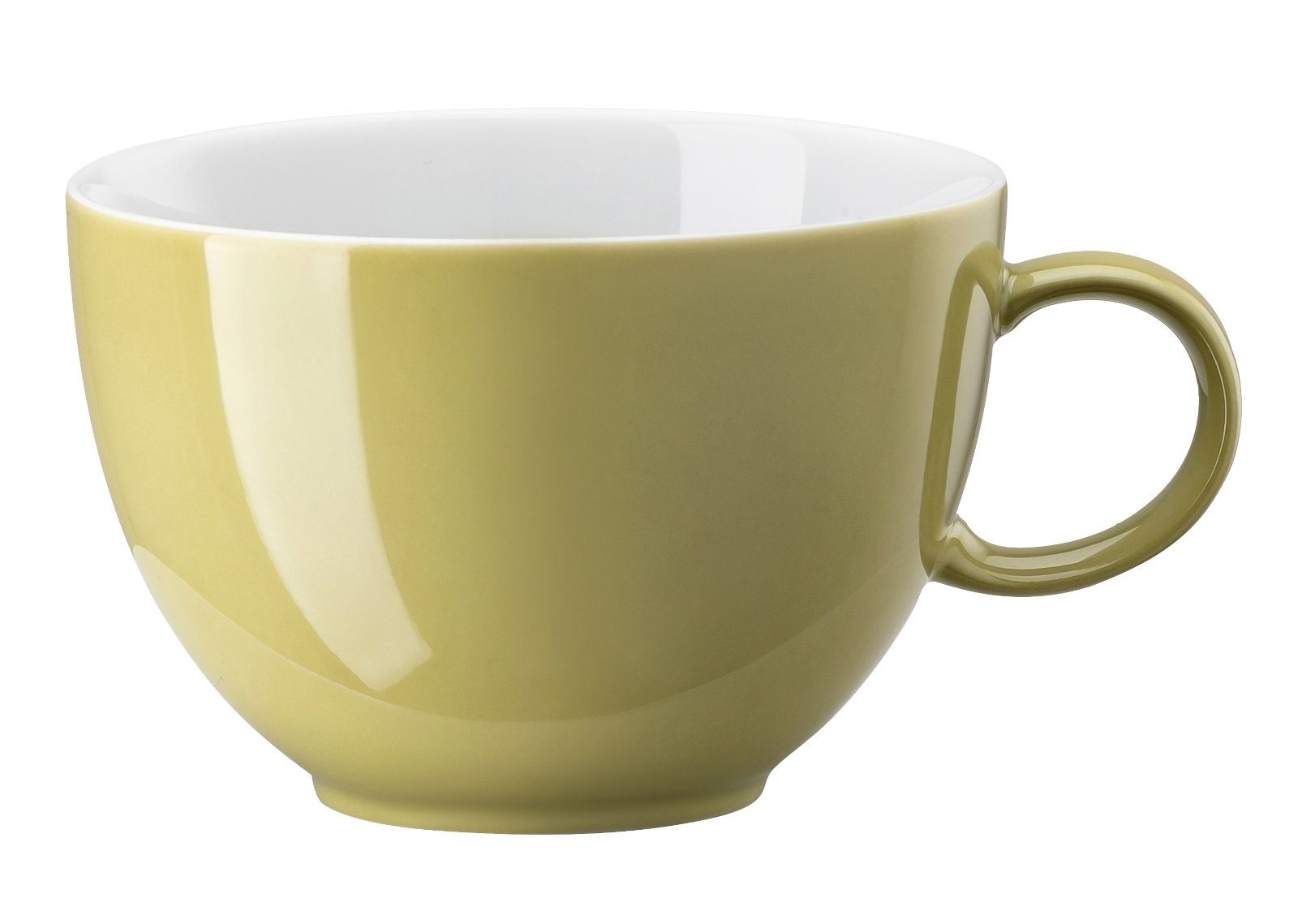 Thomas Porzellan Tasse Sunny Day Avocado Green Tee-/Kombi-Obertasse 0,2 l, Porzellan, Tassen