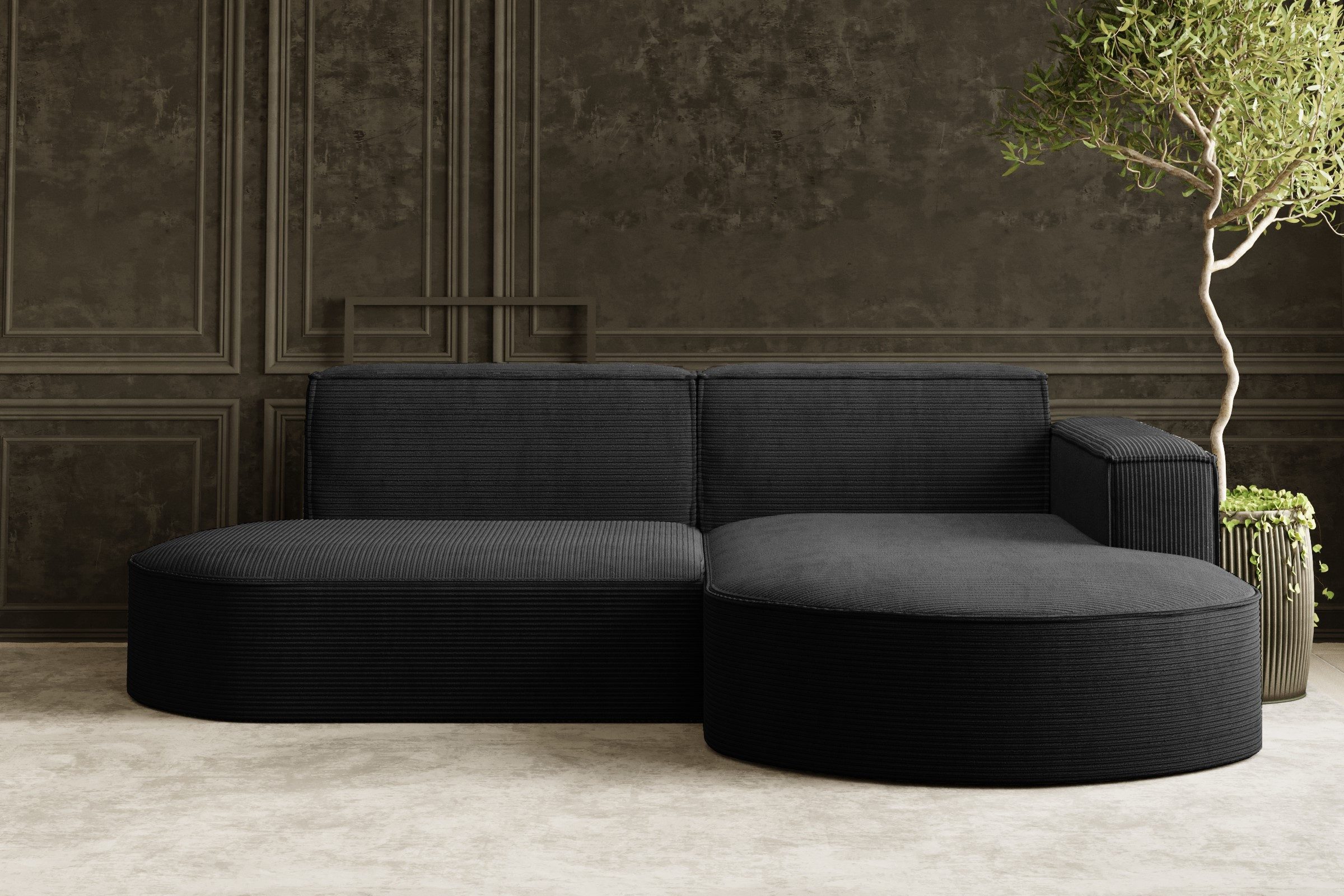 Kaiser Möbel Ecksofa Designer MODENA STUDIO L stoff Poso, Verita, Quelle, S günstig online kaufen