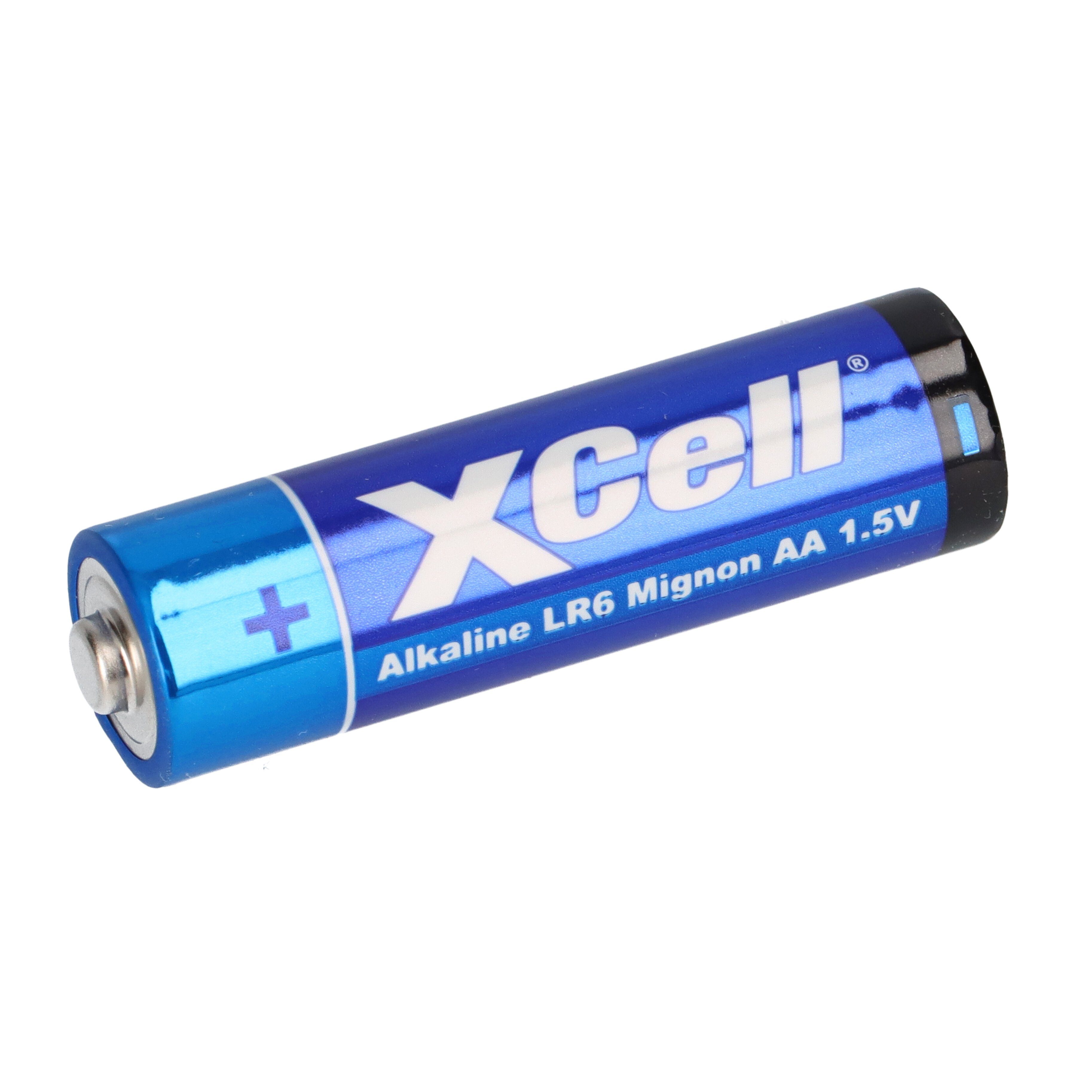 XCell 100x XCell AA LR6 Mignon Super Alkaline Batterie Batterie