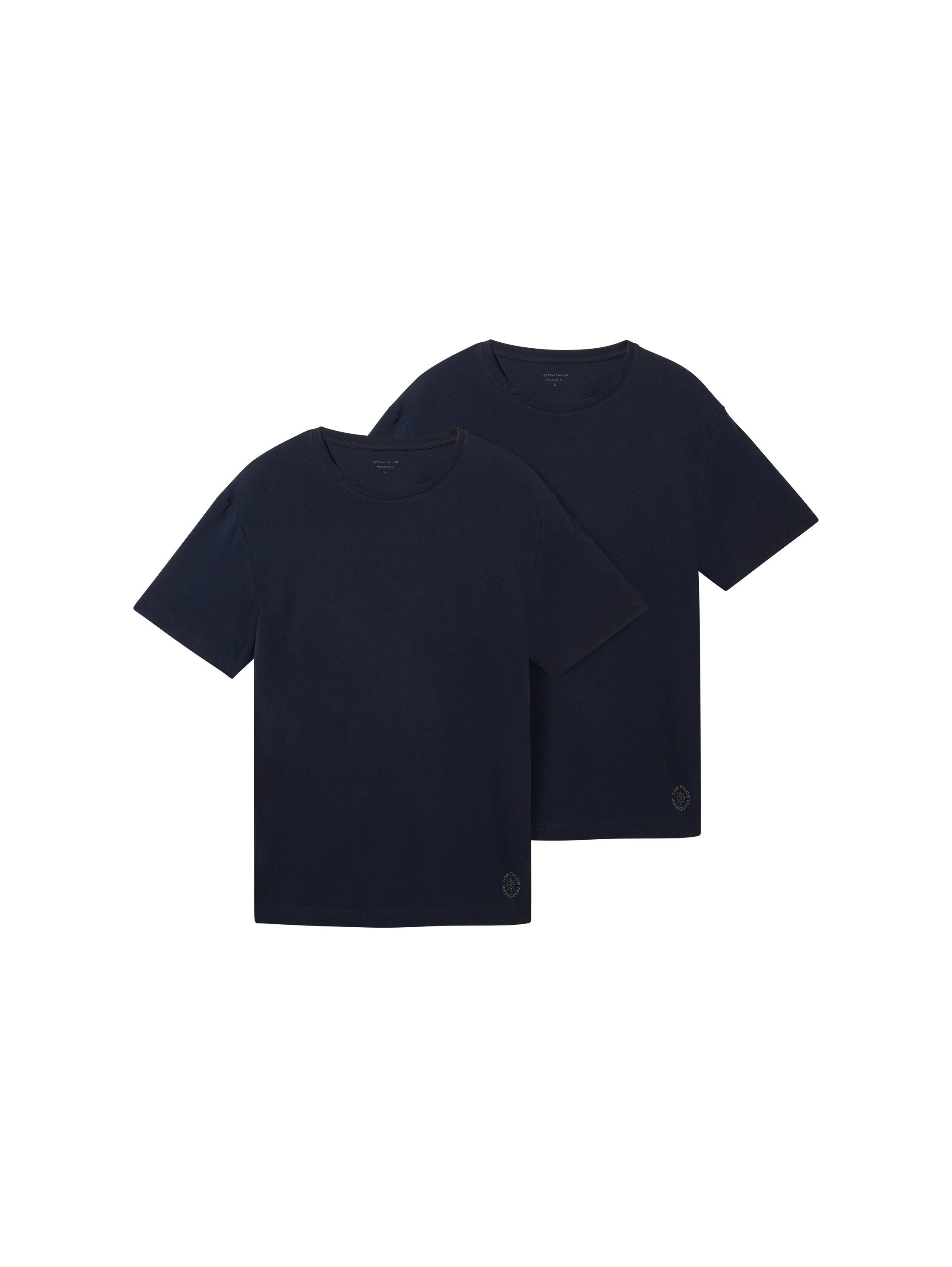 TOM TAILOR Kurzarmshirt (Packung, 2-tlg) mit günstig online kaufen