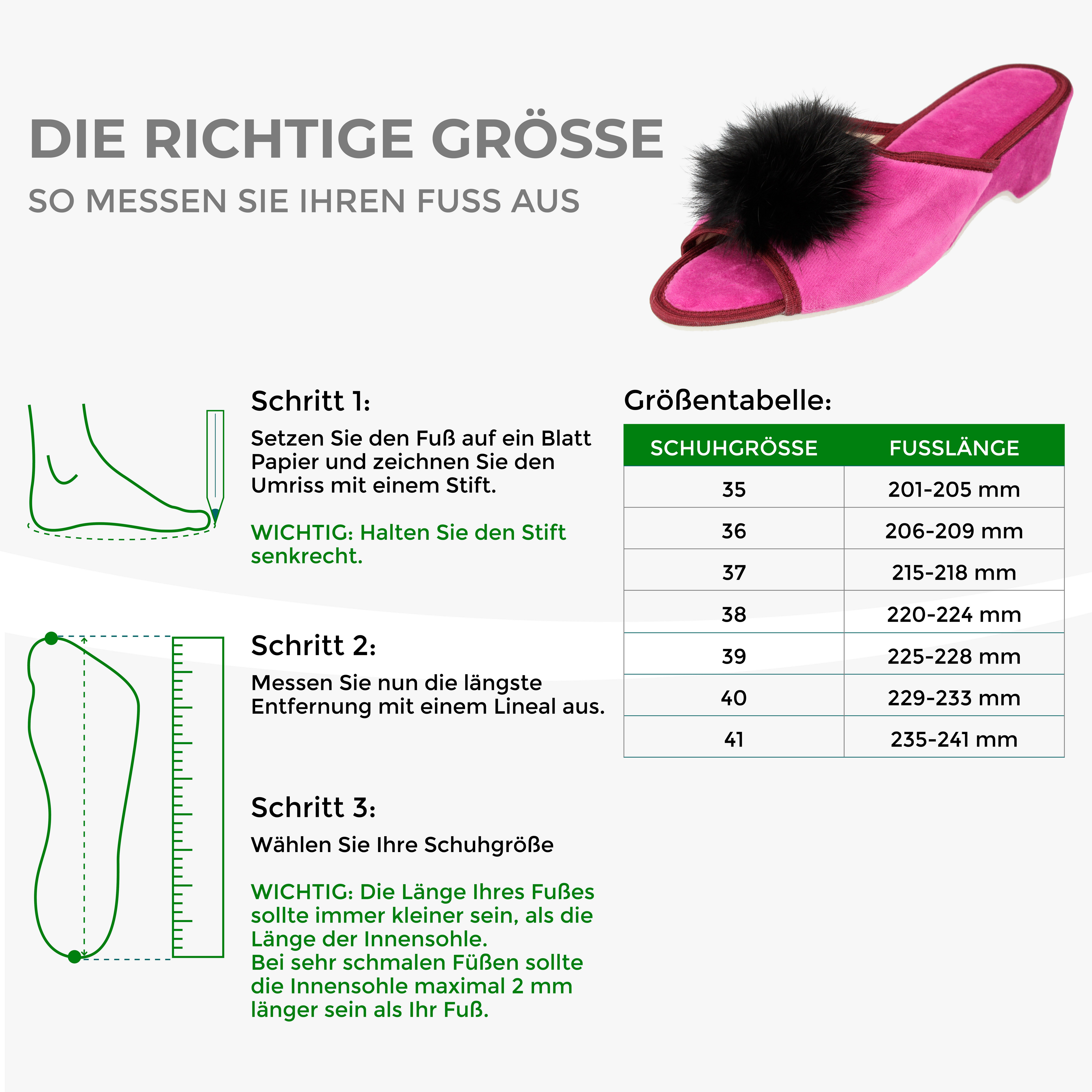 filsko Latina Elegante Samt Pantoffeln für Damen mit Puschel Hausschuh