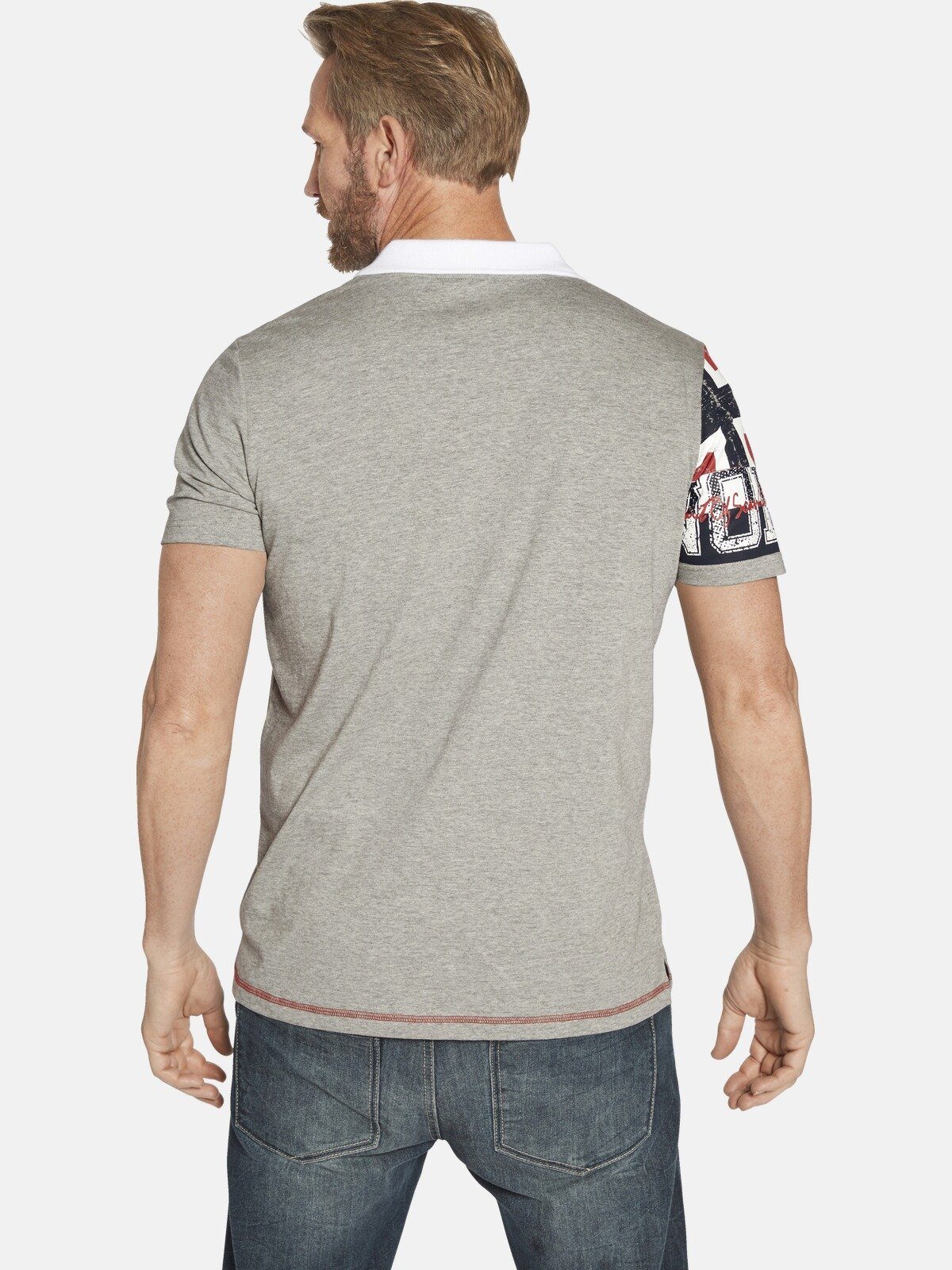 Jan Vanderstorm Poloshirt DAGINO mit Flaggendruck günstig online kaufen