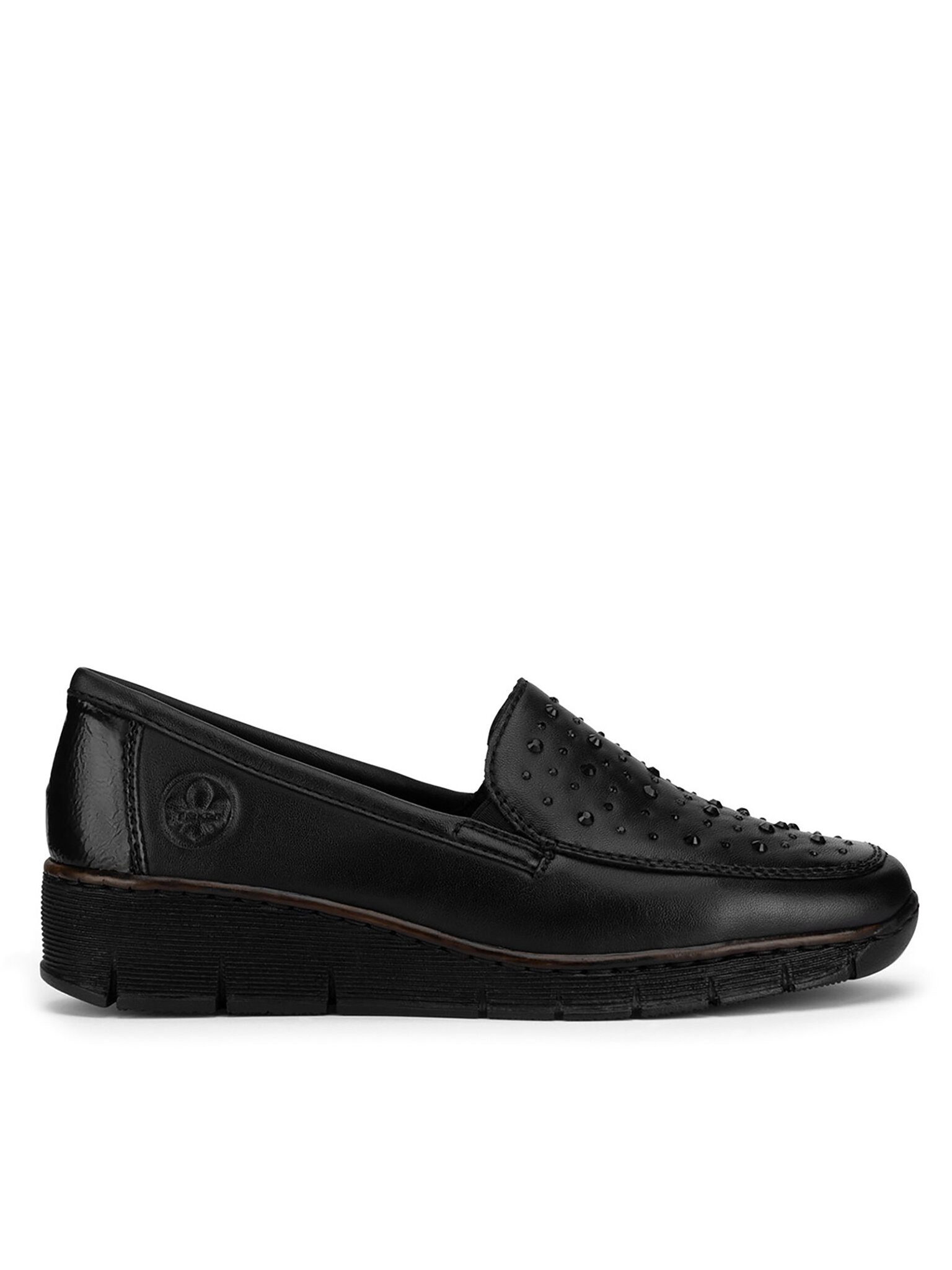 Rieker Rieker Halbschuhe Damen 53752-00 Schwarz Schnürschuh günstig online kaufen