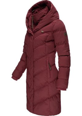 Ragwear Winterjacke Natalka stylischer, gesteppter Winterparka mit gefütterter Kapuze