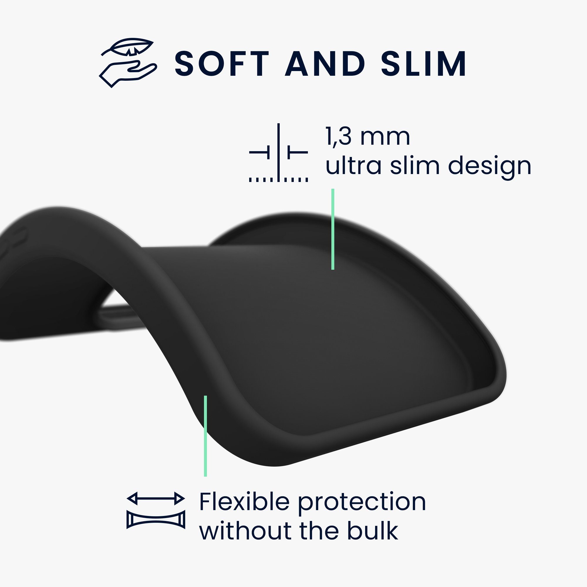 kwmobile Handyhülle Hülle für ASUS Zenfone 10 / Zenfone 9, Hülle Silikon - Soft Handyhülle - Handy Case Cover