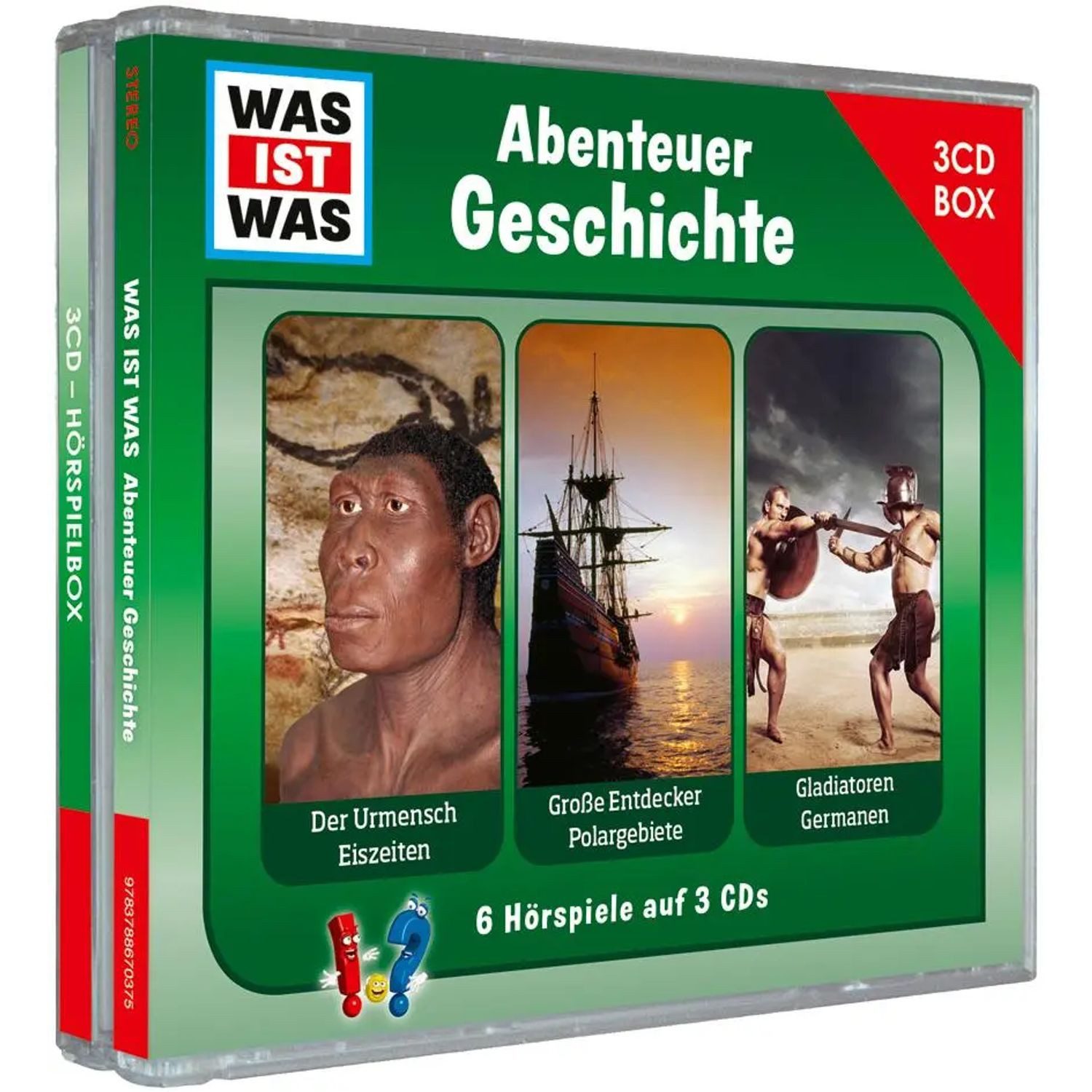 Tessloff Verlag Hörspiel WAS IST WAS 3-CD Hörspielbox. Abenteuer Geschichte