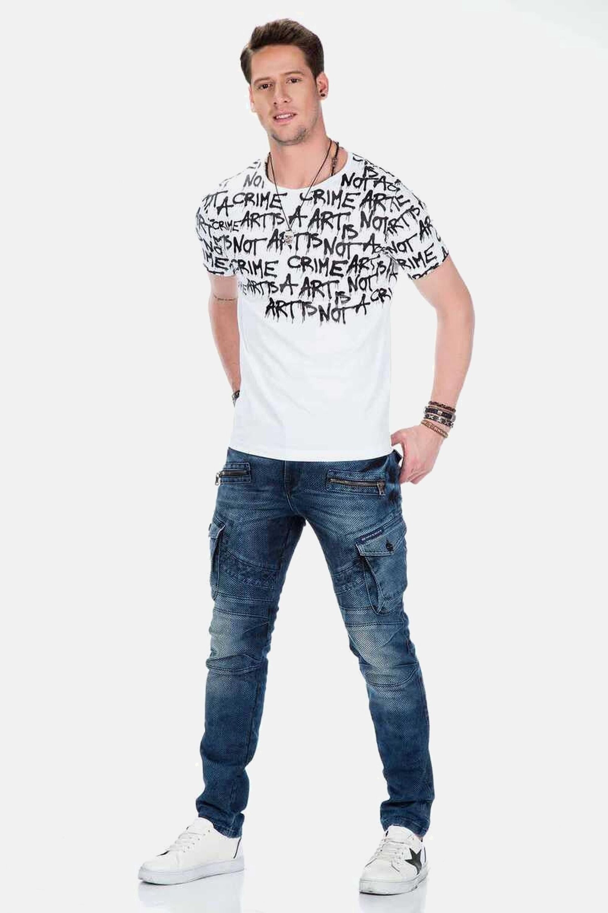 Cipo & Baxx 5-Pocket-Jeans Jeans in schmaler Passform, CD-369 – Bild 5 von 5