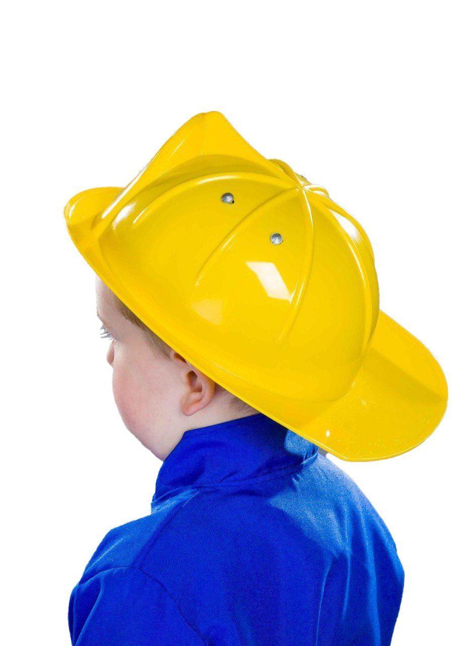 Metamorph Kostüm Gelber Feuerwehrhelm für Kinder, Passender Helm für den kleinen Feuerwehrmann
