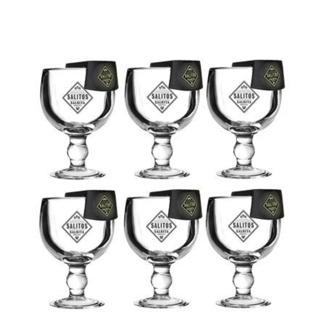 Mixcompany Cocktailglas Salitos Salrita Cocktail 6er Set - 6x Cocktailglas + 6x Flaschenhalte, 6-tlg.