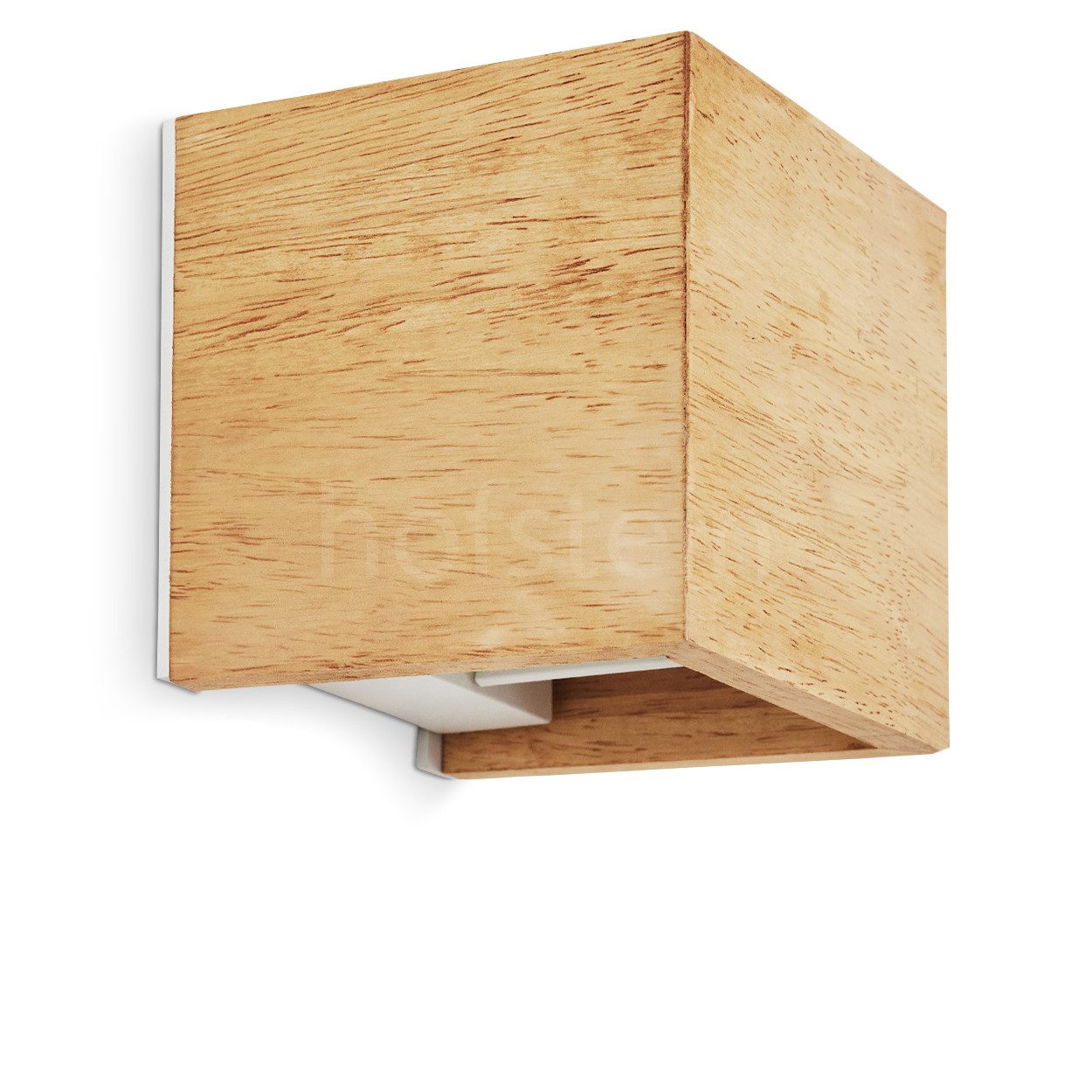 hofstein Wandleuchte »Vaccina« moderne Wandlampe aus Holz/Metall in Natur/W günstig online kaufen