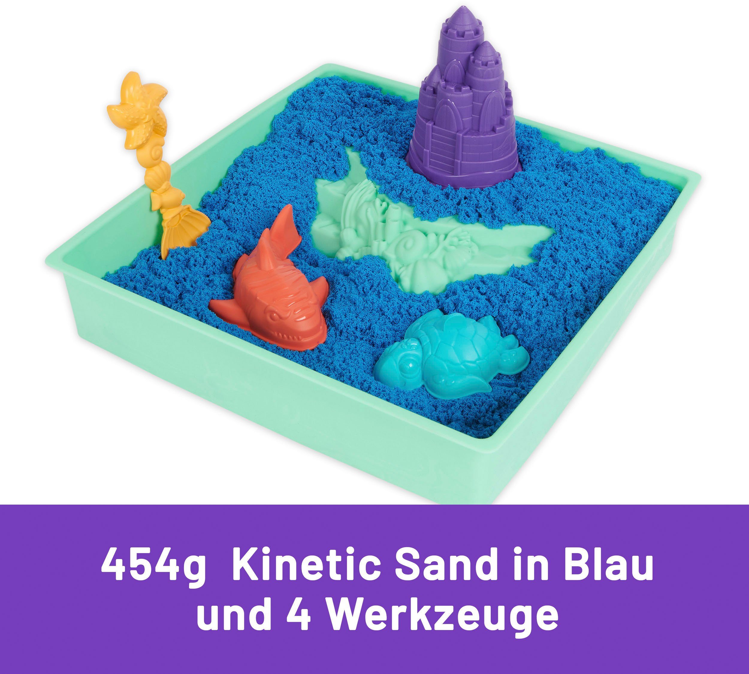Spin Master Kreativset Kinetic Sand - Box 454 g - Blau – Bild 2 von 5