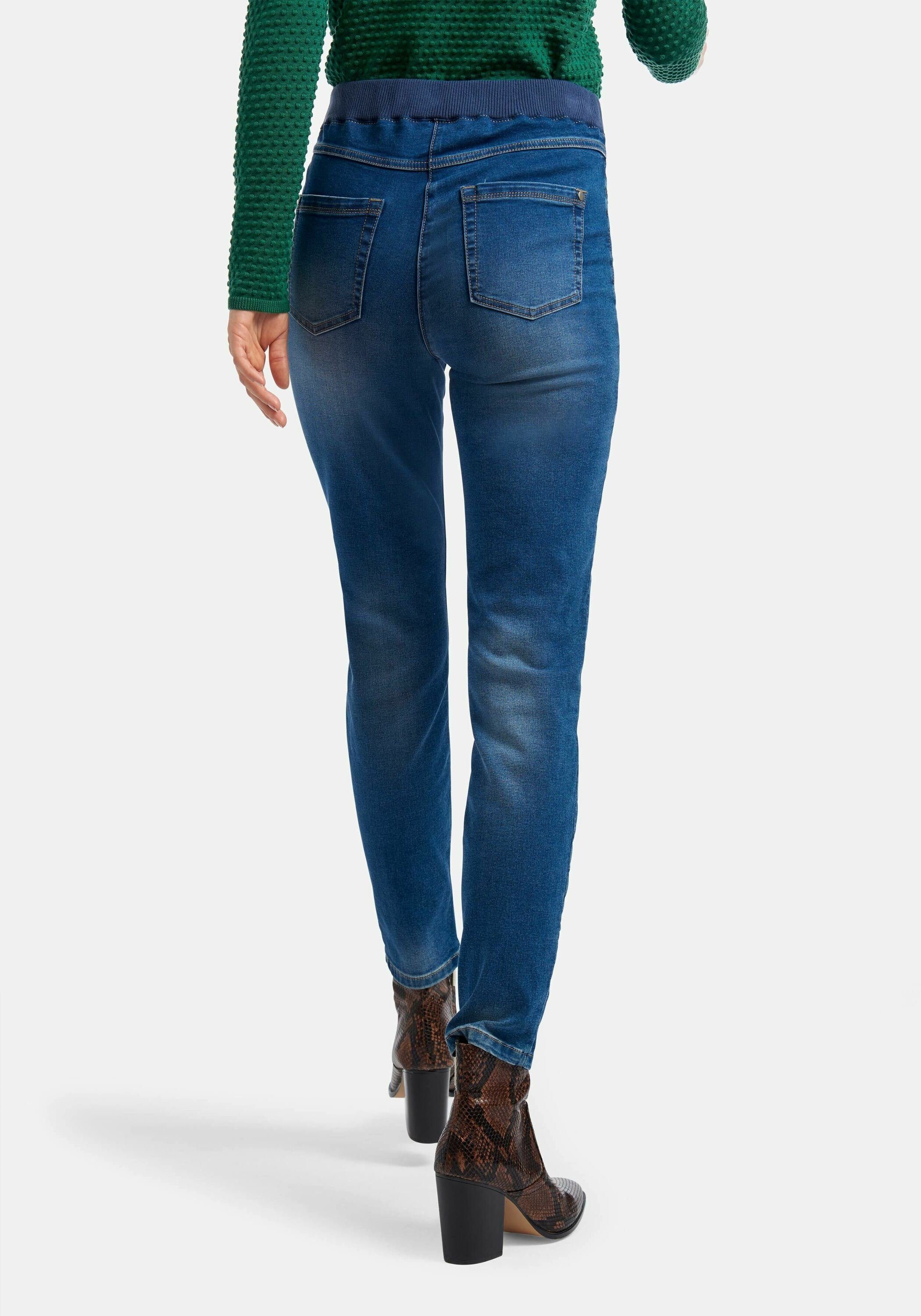 BLUE 5-Pocket-Jeans cotton DENIM Peter Hahn