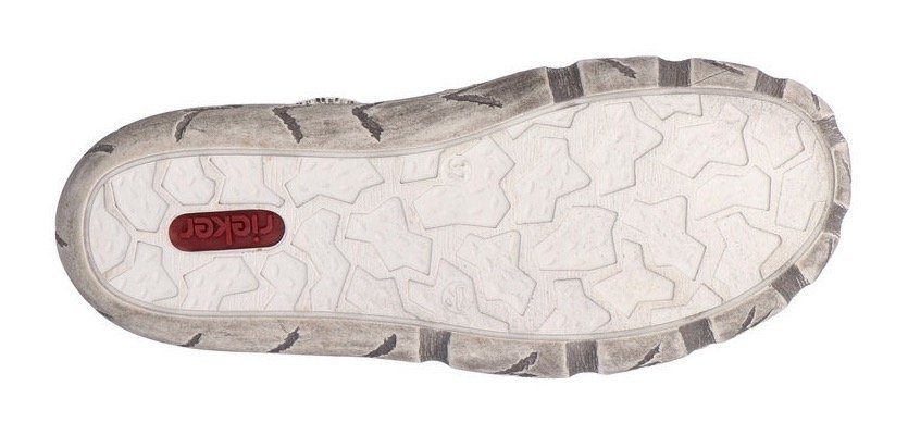 Rieker Slip-On Sneaker mit Sohle im Used-Look, Freizeitschuh, Halbschuh, Schlupfschuh