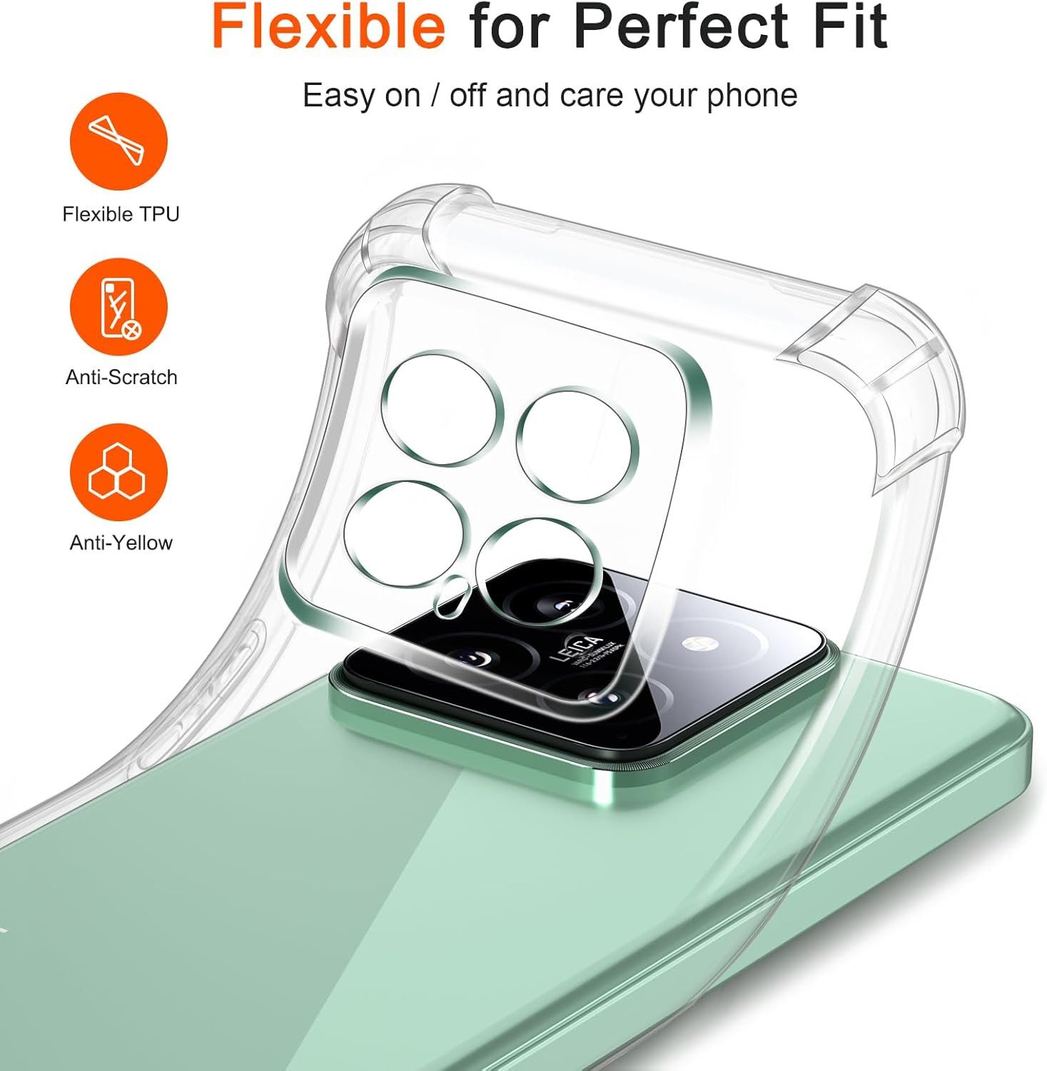 Widmann-Shop Handyhülle Hülle für Xiaomi 14/T 14T Pro 14 Ultra Hülle Case Klar Kratzfest