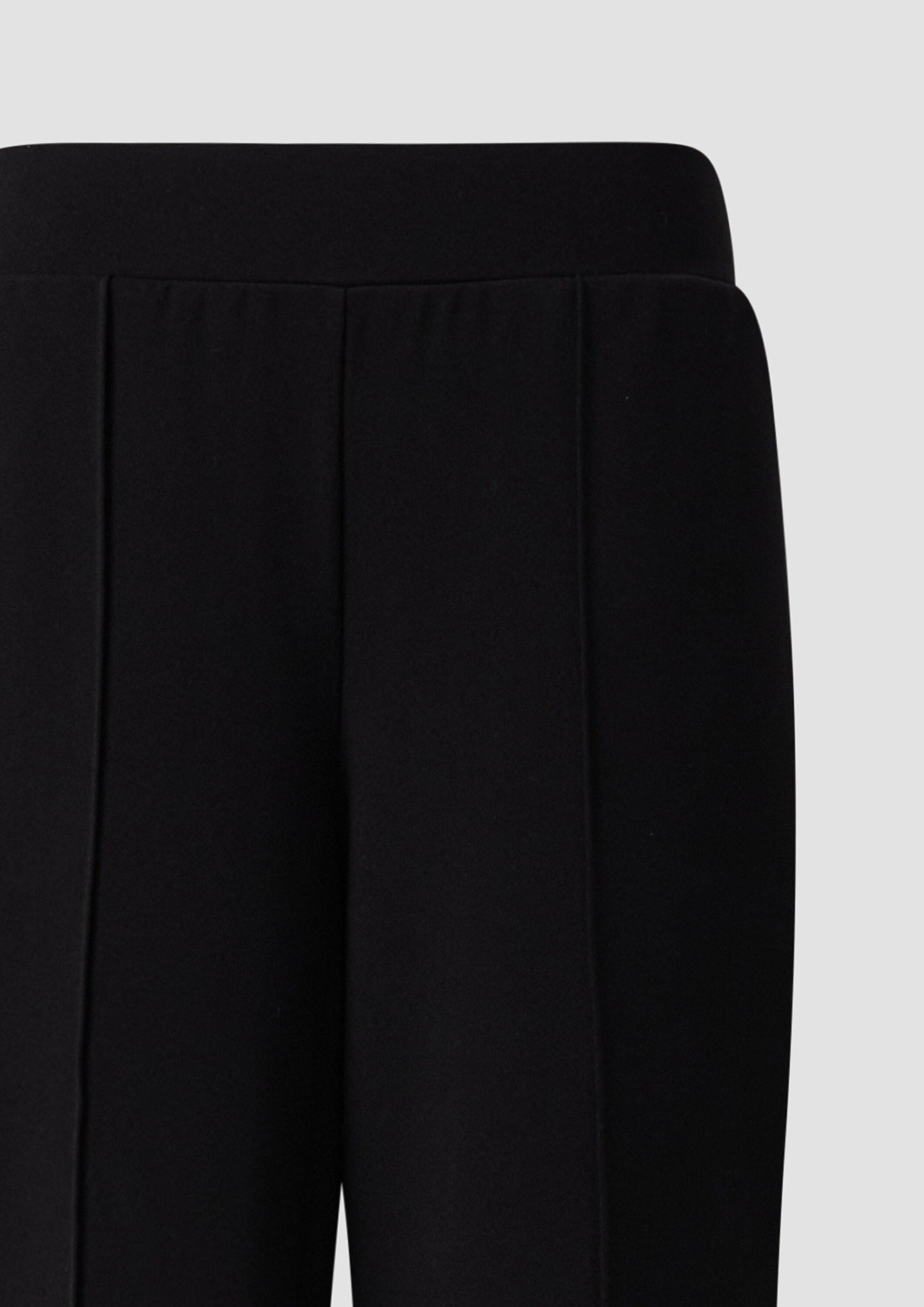 s.Oliver Chinos Hose Wide-Leg-Hose mit Eingrifftaschen und Elastikbund