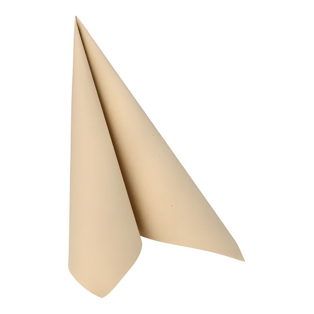 PAPSTAR Papierserviette Servietten ROYAL Collection 1/4-Falz 40 cm x 40 cm sand 50 Stk
