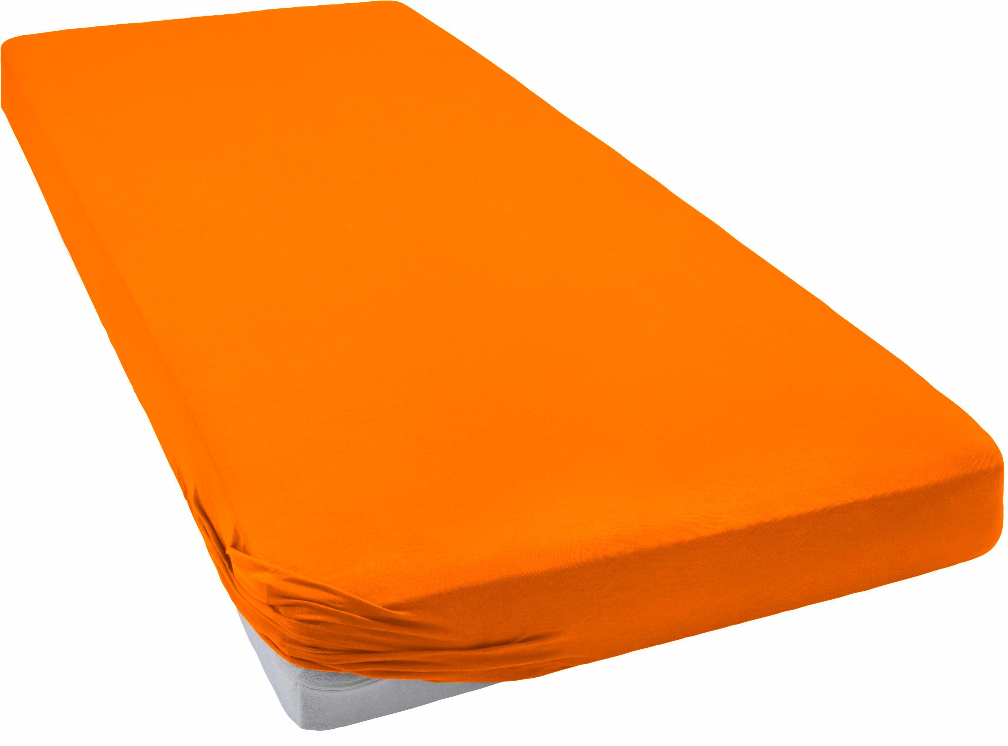bellana Spannbettlaken bellana exclusiv Topper aus 100% Mako-Baumwolle, 150 g/m², Mako-Jersey, Gummizug: rundum, (1 Stück), feinste Mako-Baumwolle, für Topper bis 10cm Höhe, bügelfrei