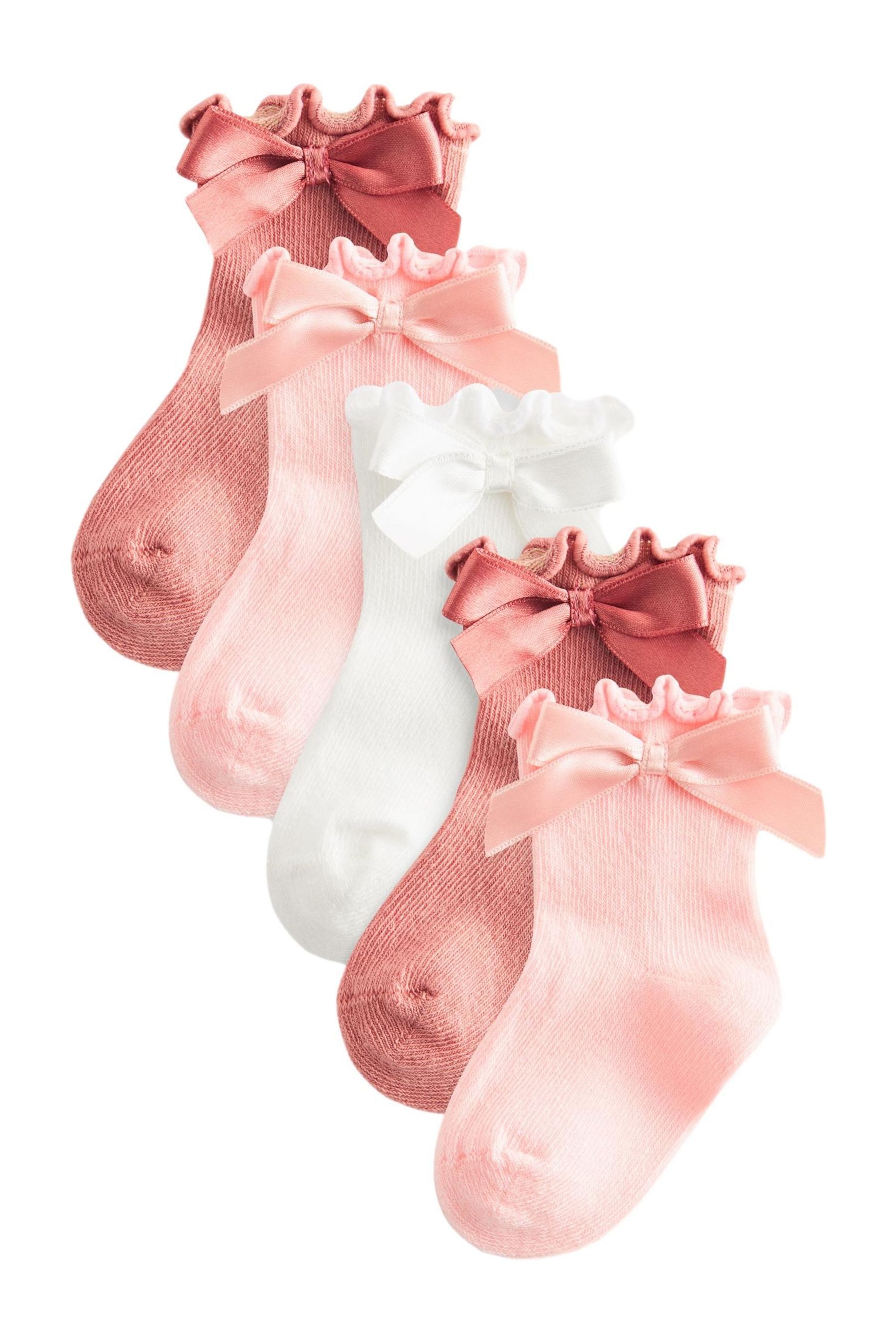 Next Kurzsocken Babysocken mit Schleife im 5er-Pack (5-Paar) – Bild 2 von 5