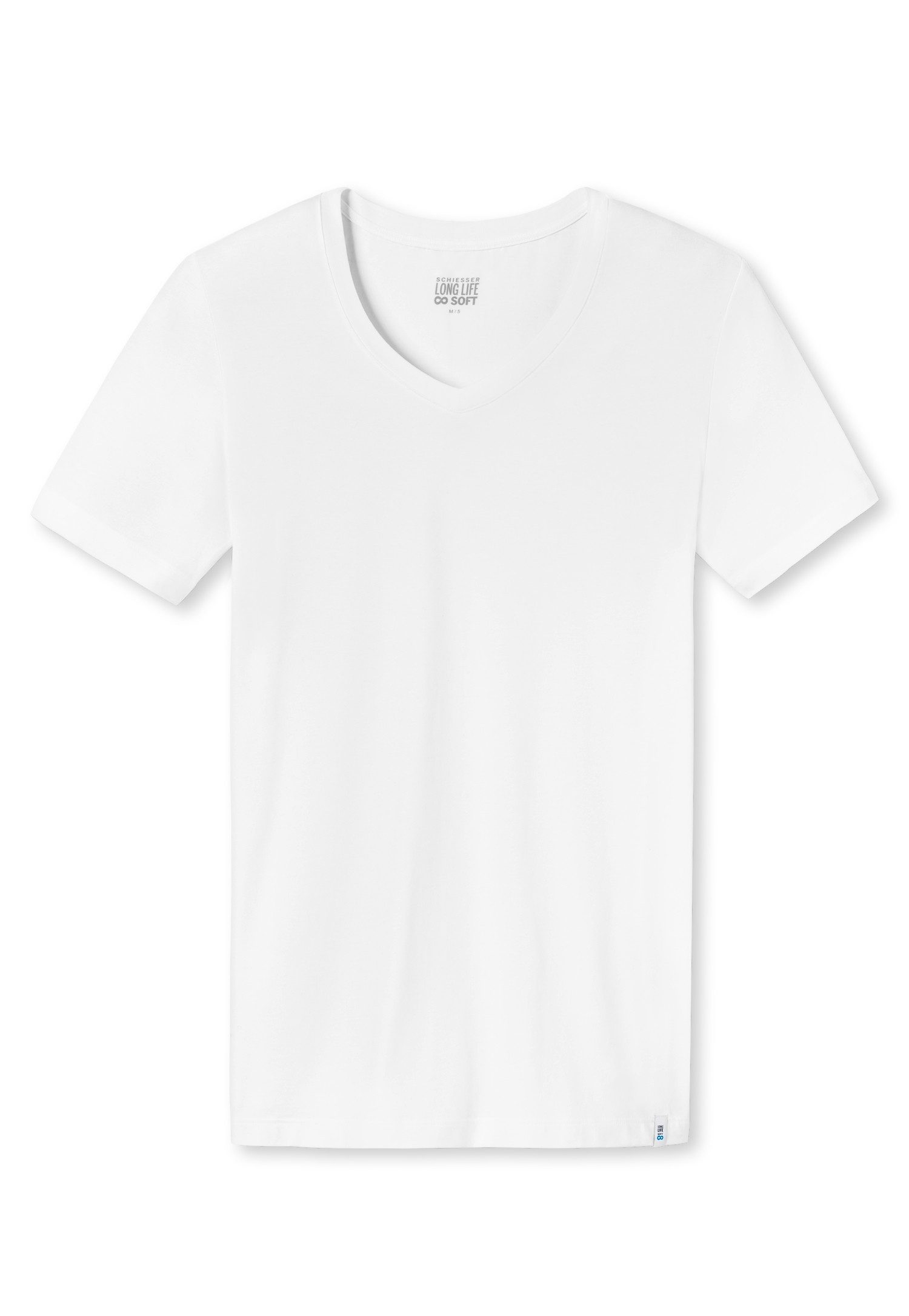 Schiesser T-Shirt Long Life Soft V-Ausschnitt, kurzärmelig, reduzierte Pill günstig online kaufen