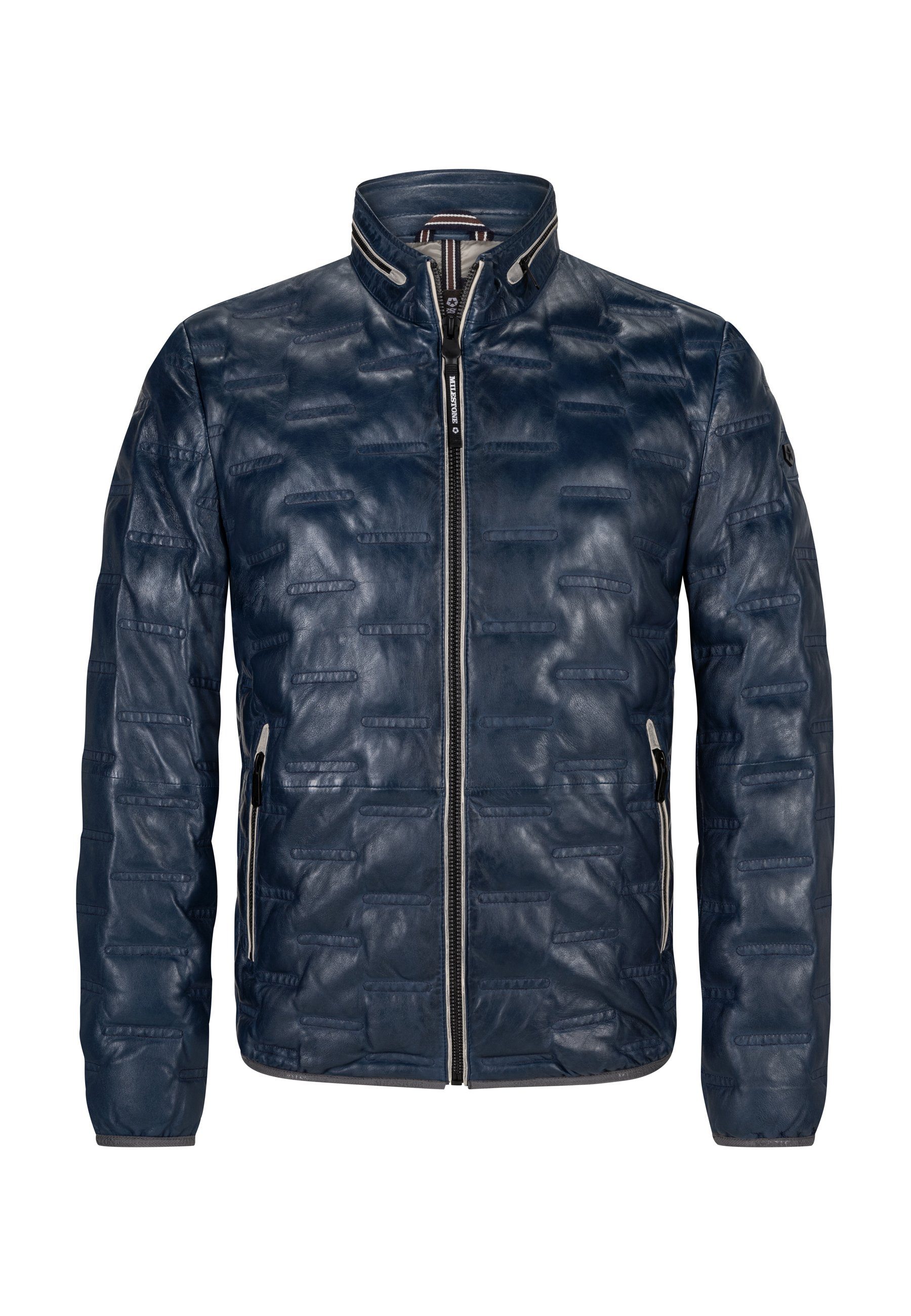 Milestone Lederjacke MSAversa Herren Bikerjacke Jacke günstig online kaufen