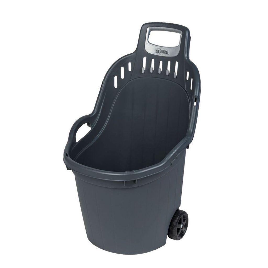 Kreher Trolley Gartentrolley "HELPY" 60 Liter (Grün/Grau)