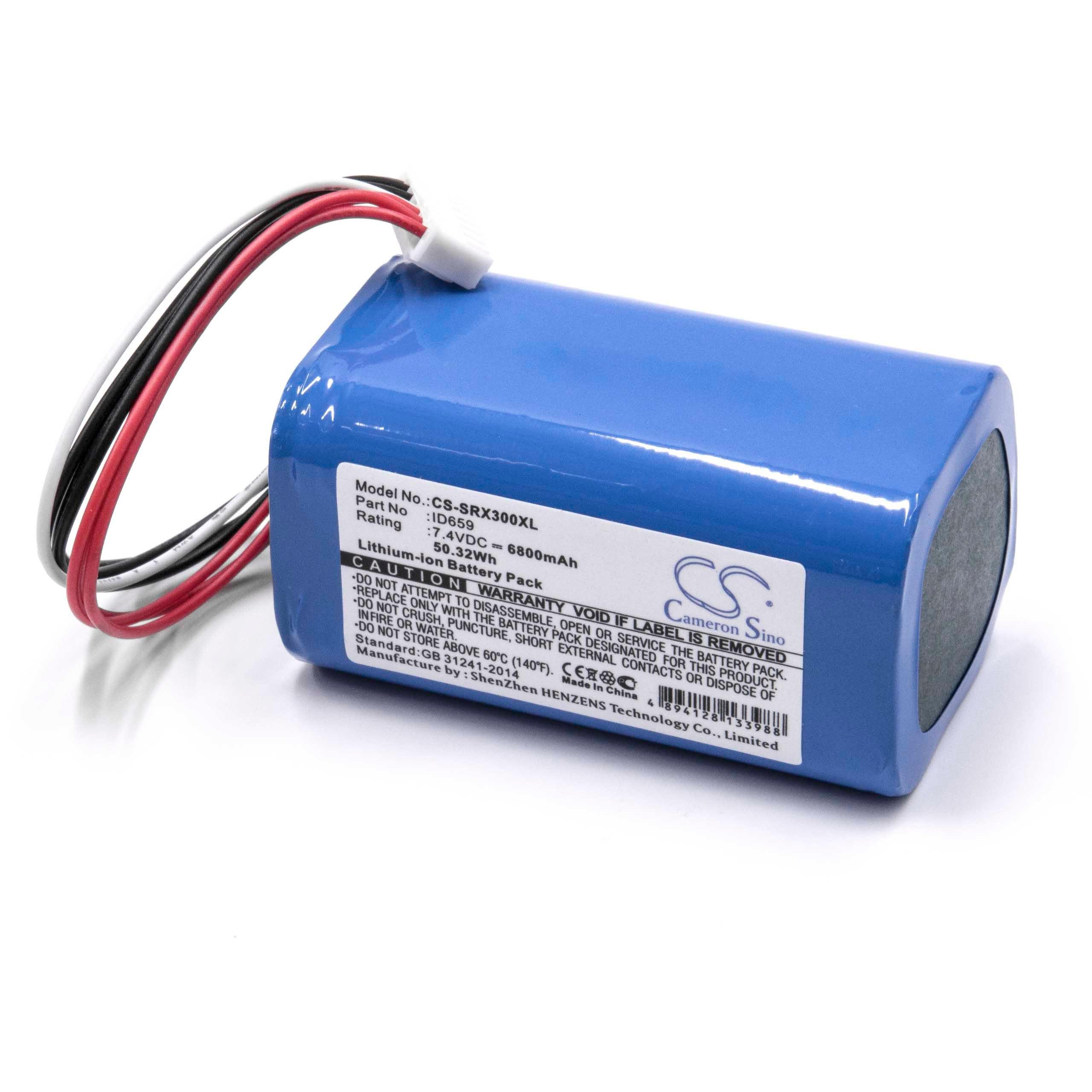 vhbw kompatibel mit Sony SRS-XB3, SRS-XB30, SRS-XB43, SRS-X30 Akku Li-Ion 5200 mAh (7,4 V)