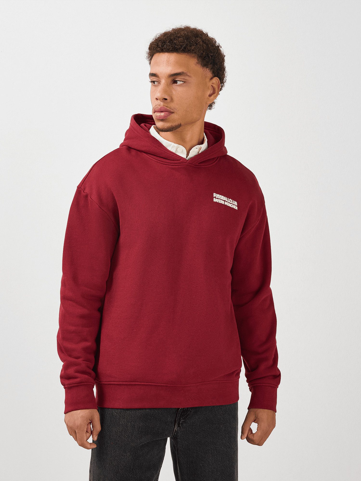 FC Bayern München Kapuzenpullover FC Bayern München, Hoodie Premium Essentials, Herren, Bordeaux