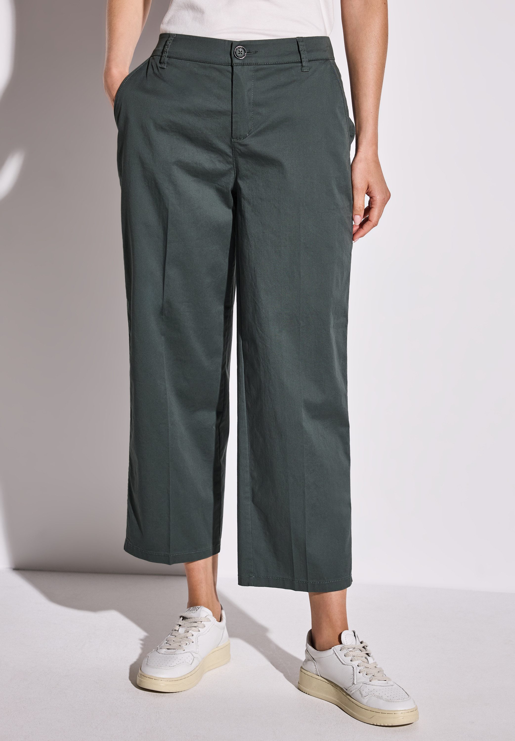 STREET ONE Chinohose, mit elastischem Bund hinten günstig online kaufen