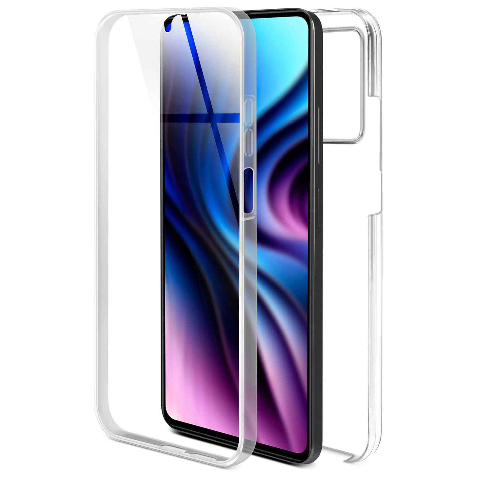 ONEFLOW Handyhülle für Redmi Note 12 Pro 5G Hülle Komplett Schutz Touch Case 6,67 Zoll, 360 Grad Schutzhülle Transparent Rundumschutz Durchsichtig Beidseitig