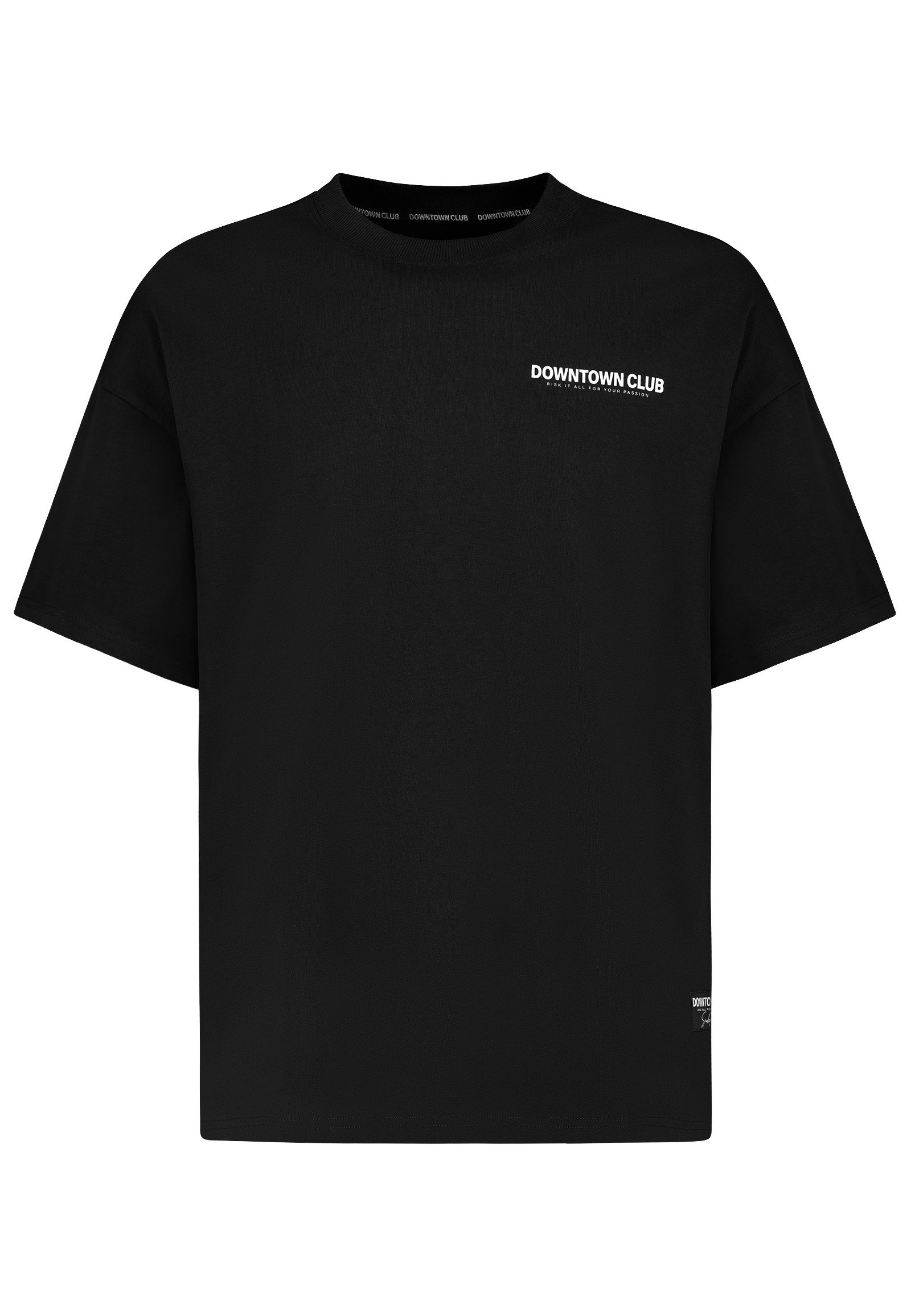 SUBLEVEL T-Shirt Herren Shirt Downtown Club Edition kurzarm, Baumwolle, oversize, Frontprint – Bild 5 von 5