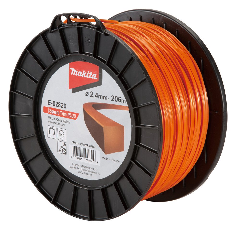 Thumbnail - Makita Werkzeug GmbH Trimmerfaden Makita Mähfaden 4kant 2,4 mm x 206 m E-02820