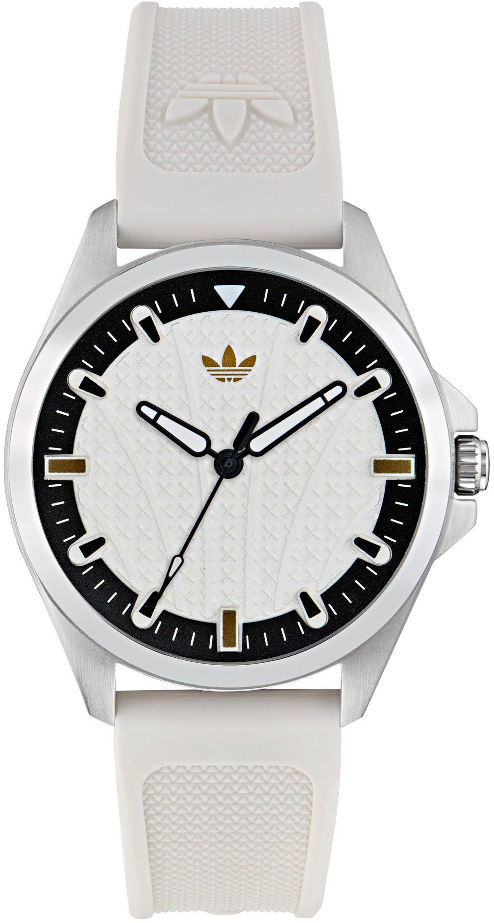 adidas Originals Quarzuhr ORIGINALS ICONIC ONE AOFH250022I, Armbanduhr,Herrenuhr,Damenuhr,Silikonarmband,wasserabweisend bis 5 bar