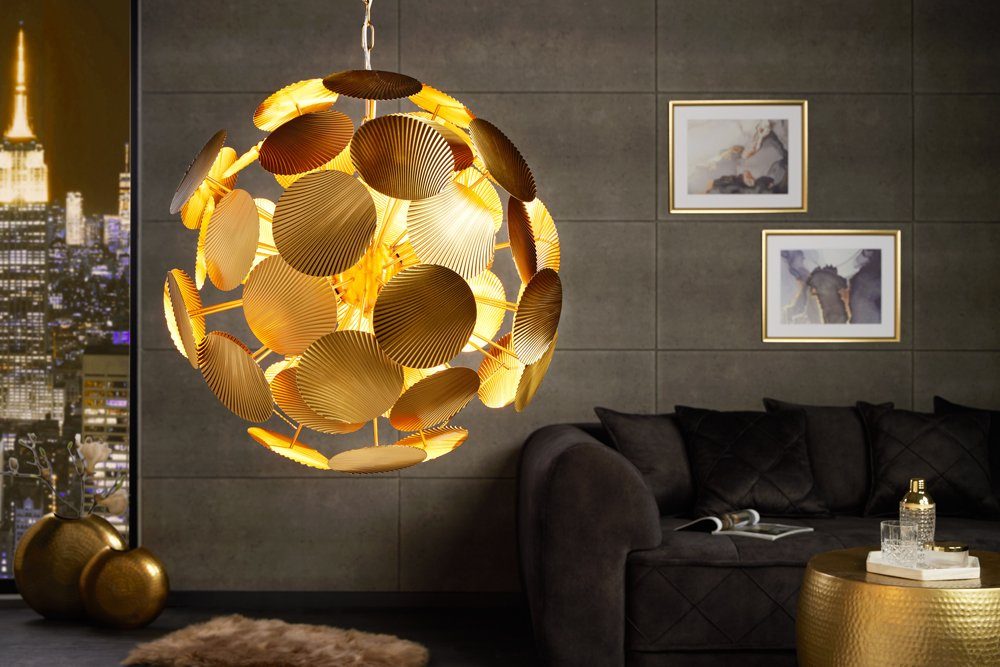 riess-ambiente Hängeleuchte INFINITY HOME 65cm gold, ohne Leuchtmittel, Wohnzimmer · Metall · Esszimmer · Pendel · Modern