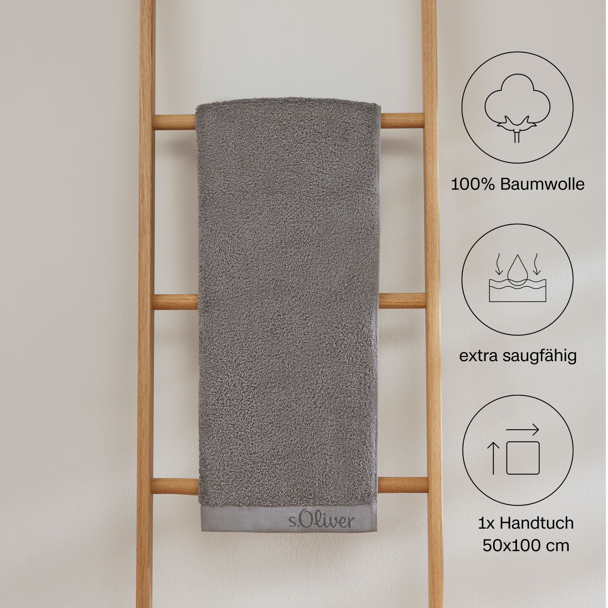 s.Oliver Handtuch s. Oliver Handtuch, Walkfrottier günstig online kaufen