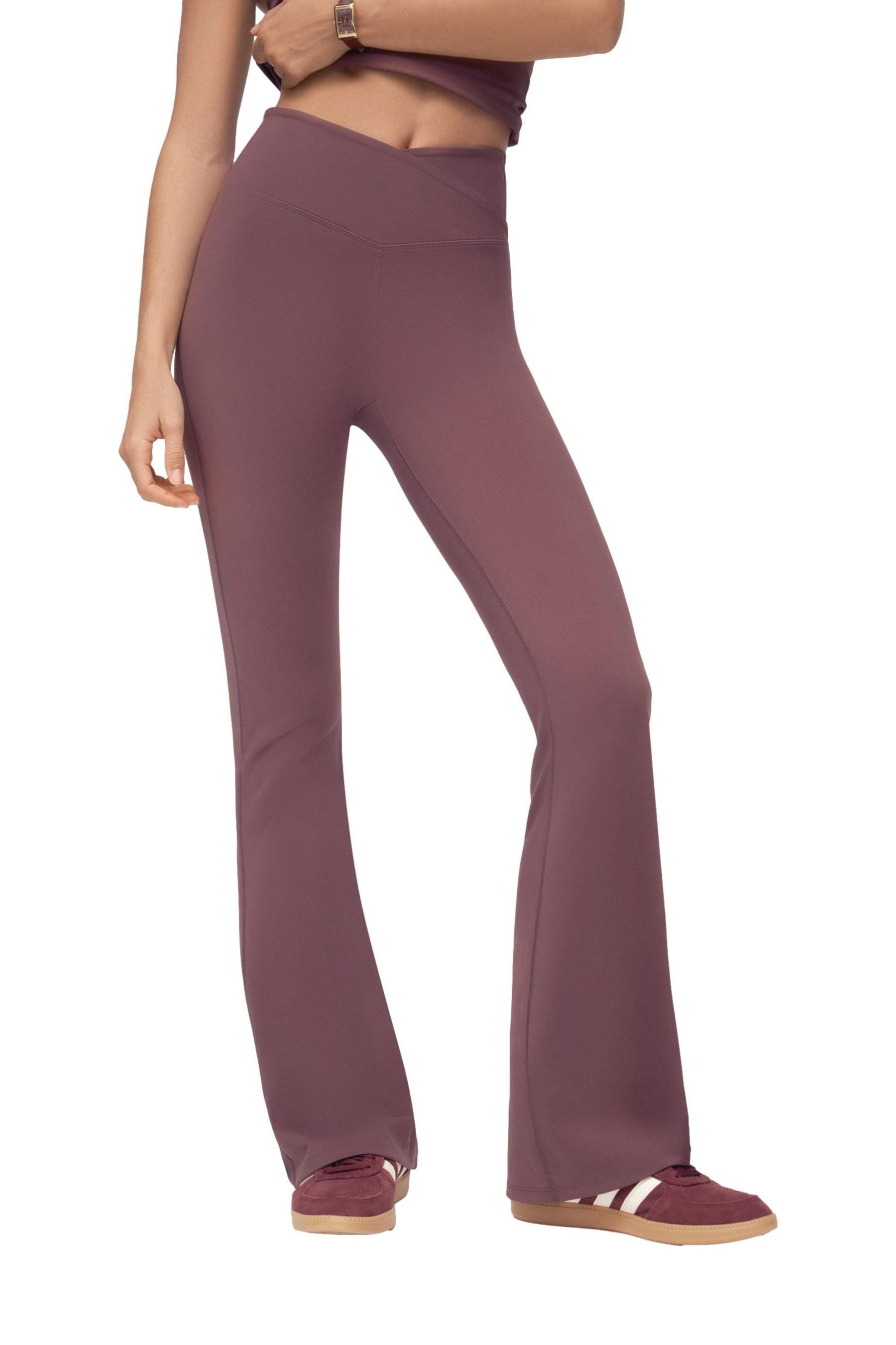 Osia Leggings OSIA Leggings mit Wickelfront und Schlag (1-tlg)